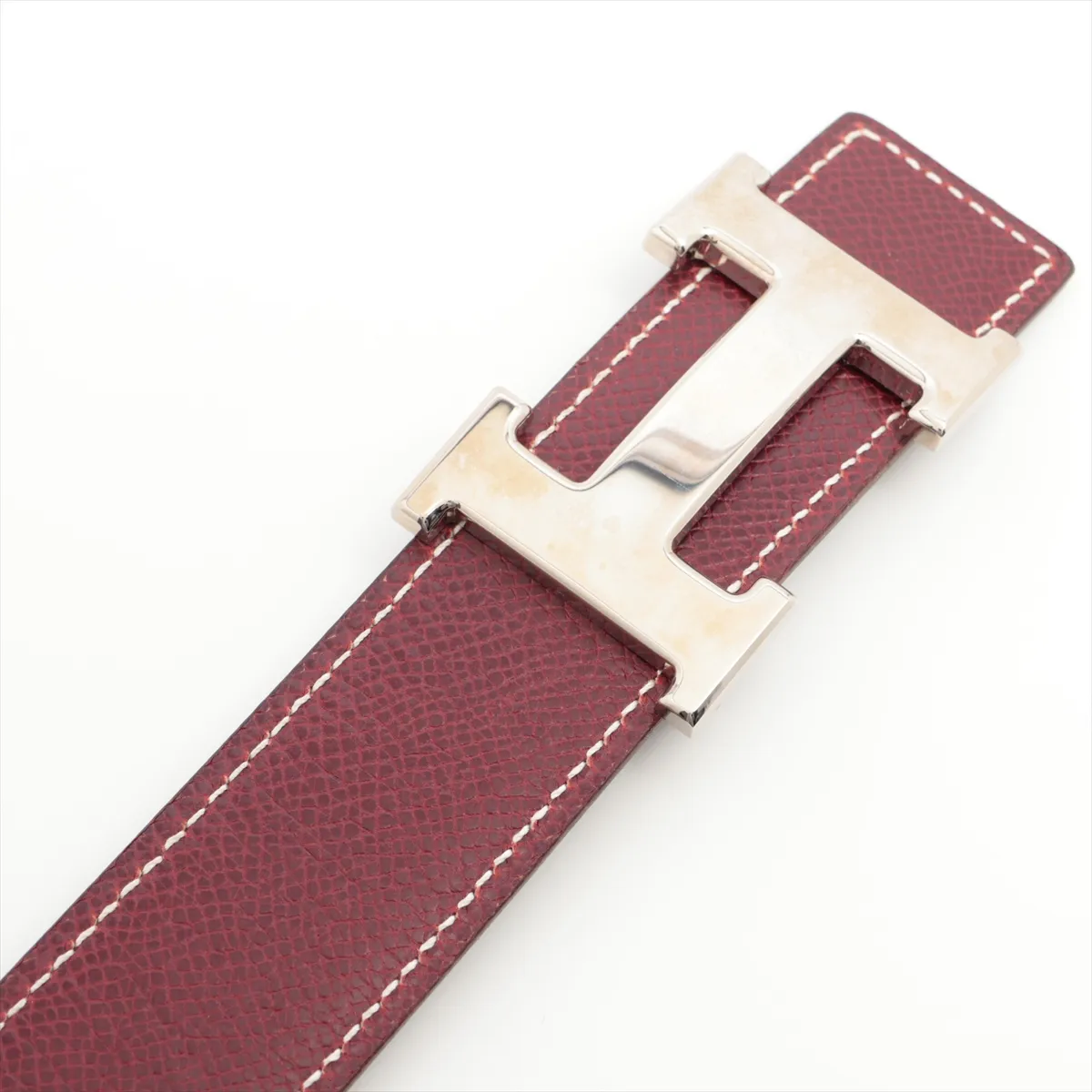 H Belt E:2001 Belt 65 Leather Black x Brown — view 2