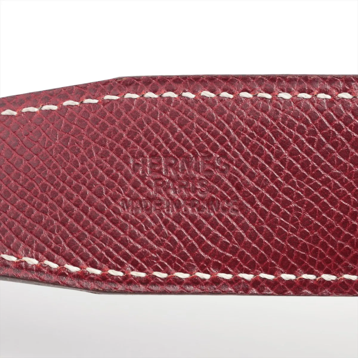 H Belt E:2001 Belt 65 Leather Black x Brown — view 5