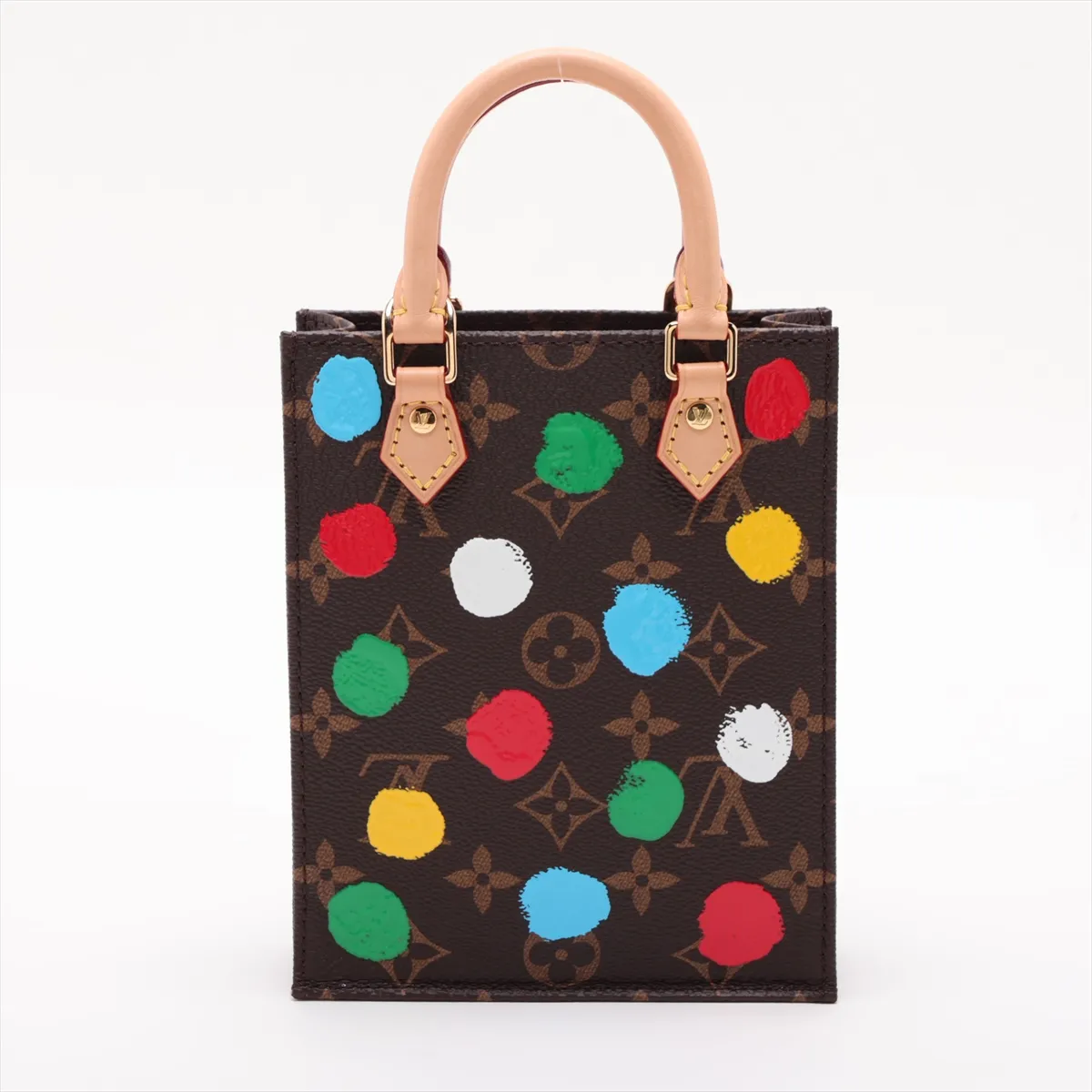 x Yayoi Kusama Monogram Petite Sac Plat M81867 Brown (RFID detected) — view 2
