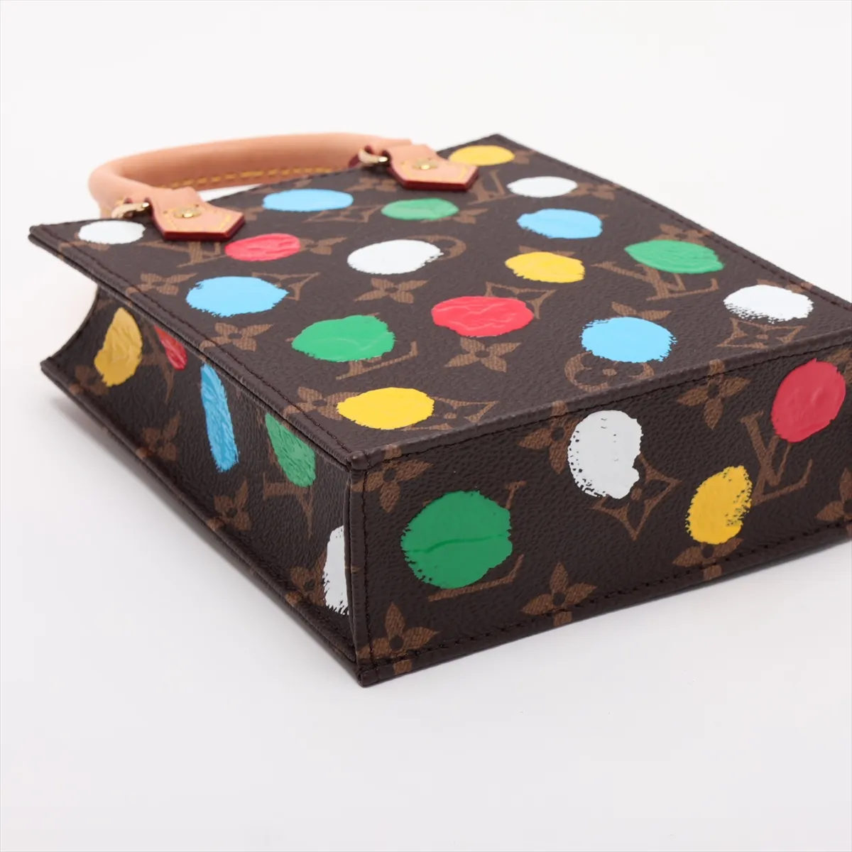 x Yayoi Kusama Monogram Petite Sac Plat M81867 Brown (RFID detected) — view 4