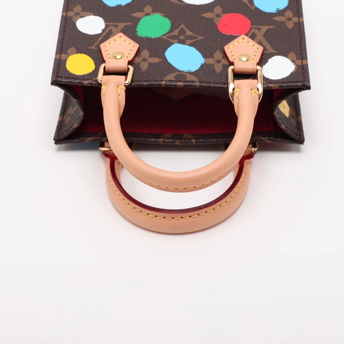 x Yayoi Kusama Monogram Petite Sac Plat M81867 Brown (RFID detected) — view 5