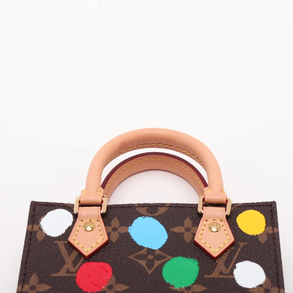 x Yayoi Kusama Monogram Petite Sac Plat M81867 Brown (RFID detected) — view 6