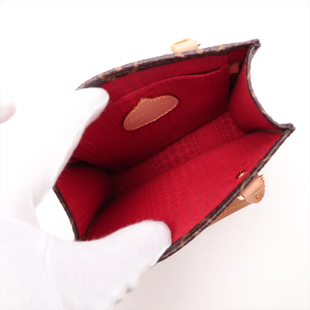 x Yayoi Kusama Monogram Petite Sac Plat M81867 Brown (RFID detected) — view 8