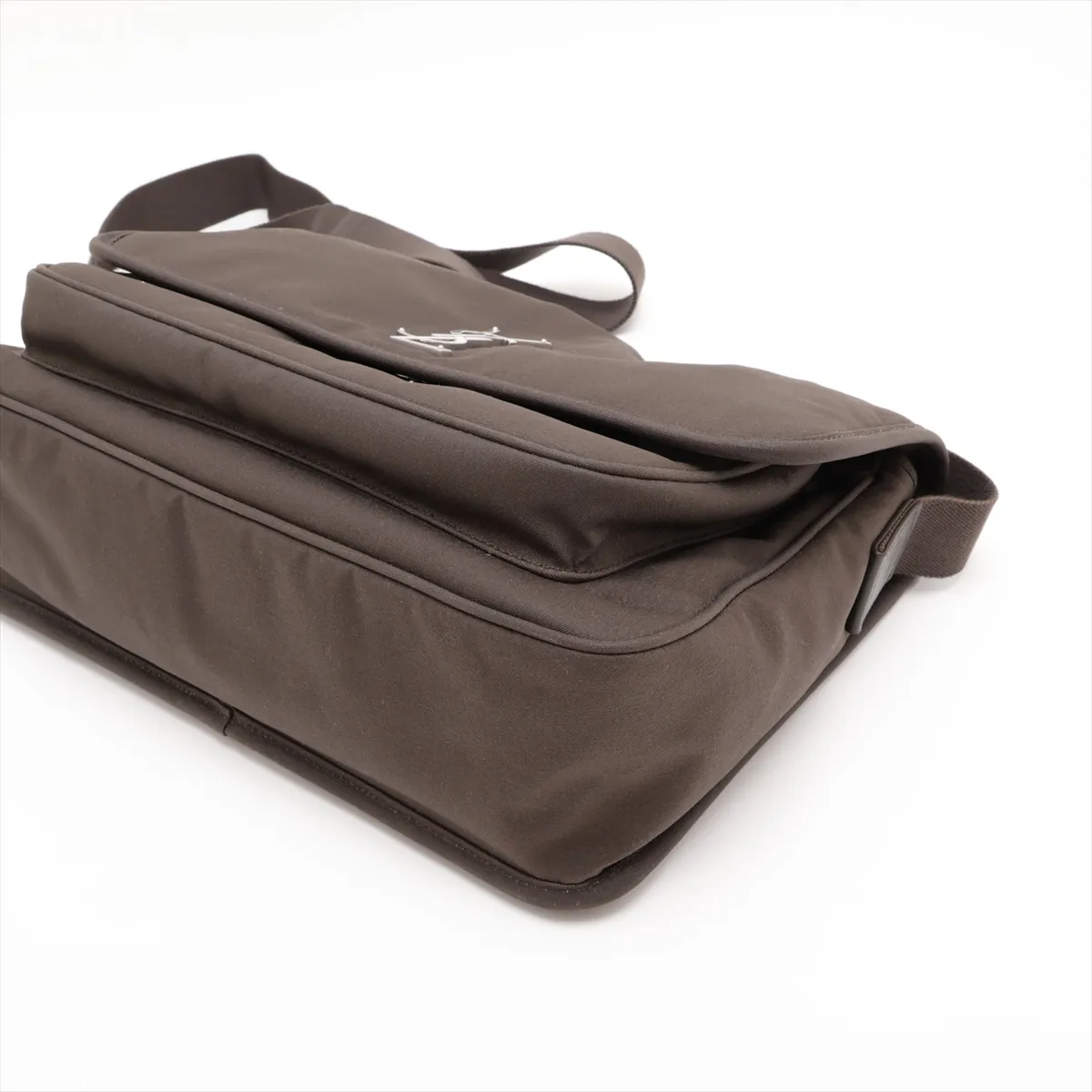 Nylon Shoulder Bag, Khaki, 757146 — view 3