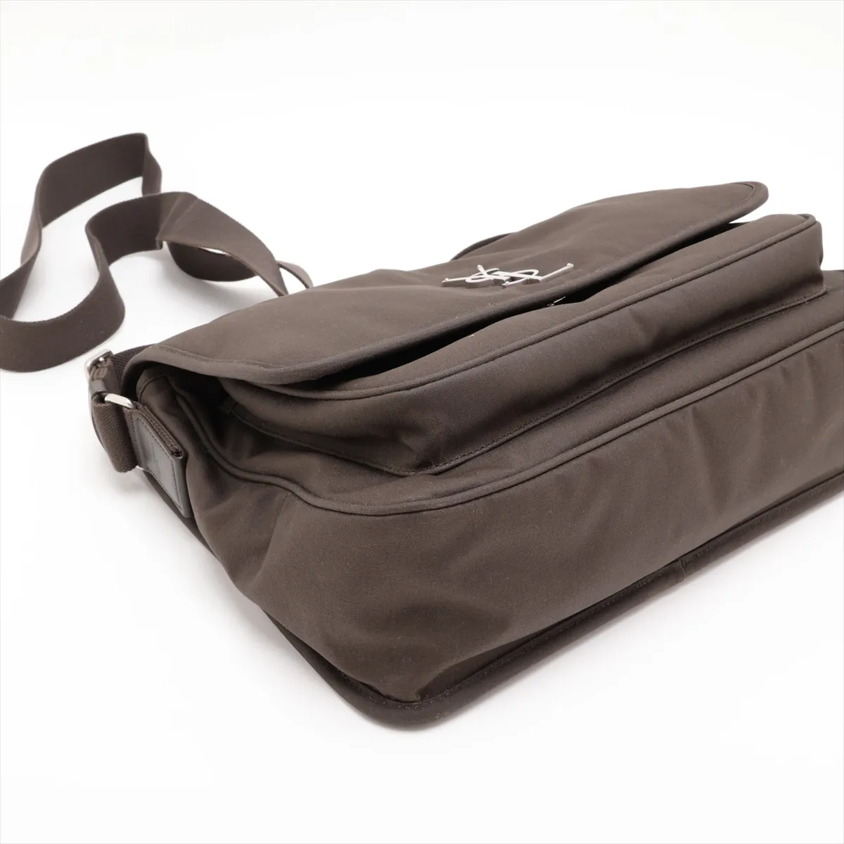 Nylon Shoulder Bag, Khaki, 757146 — view 4