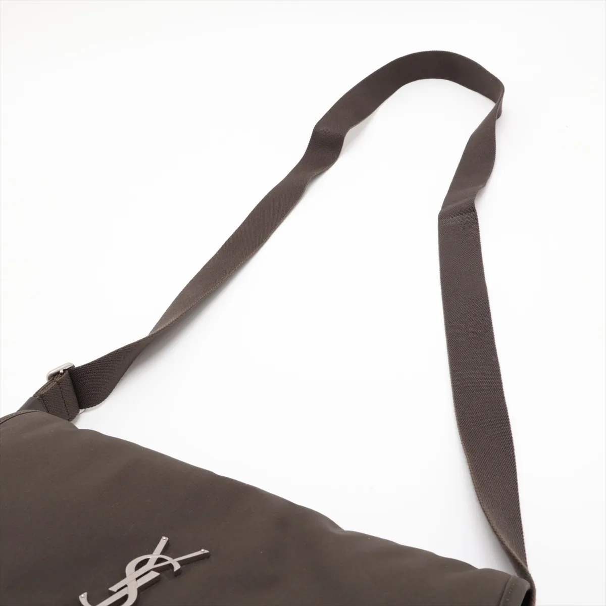Nylon Shoulder Bag, Khaki, 757146 — view 5