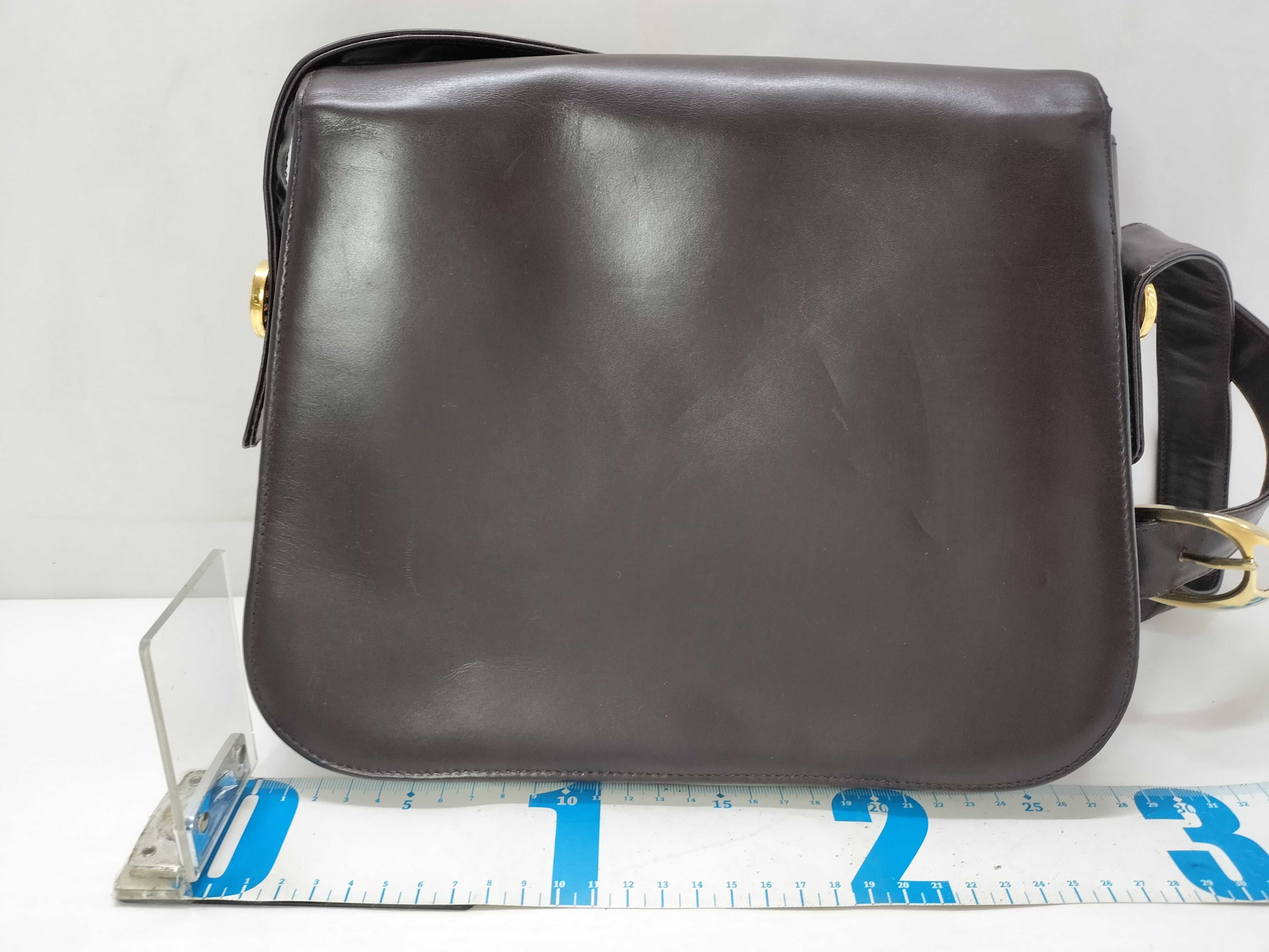 Carriage Hardware Calf Leather Shoulder Bag — view 2