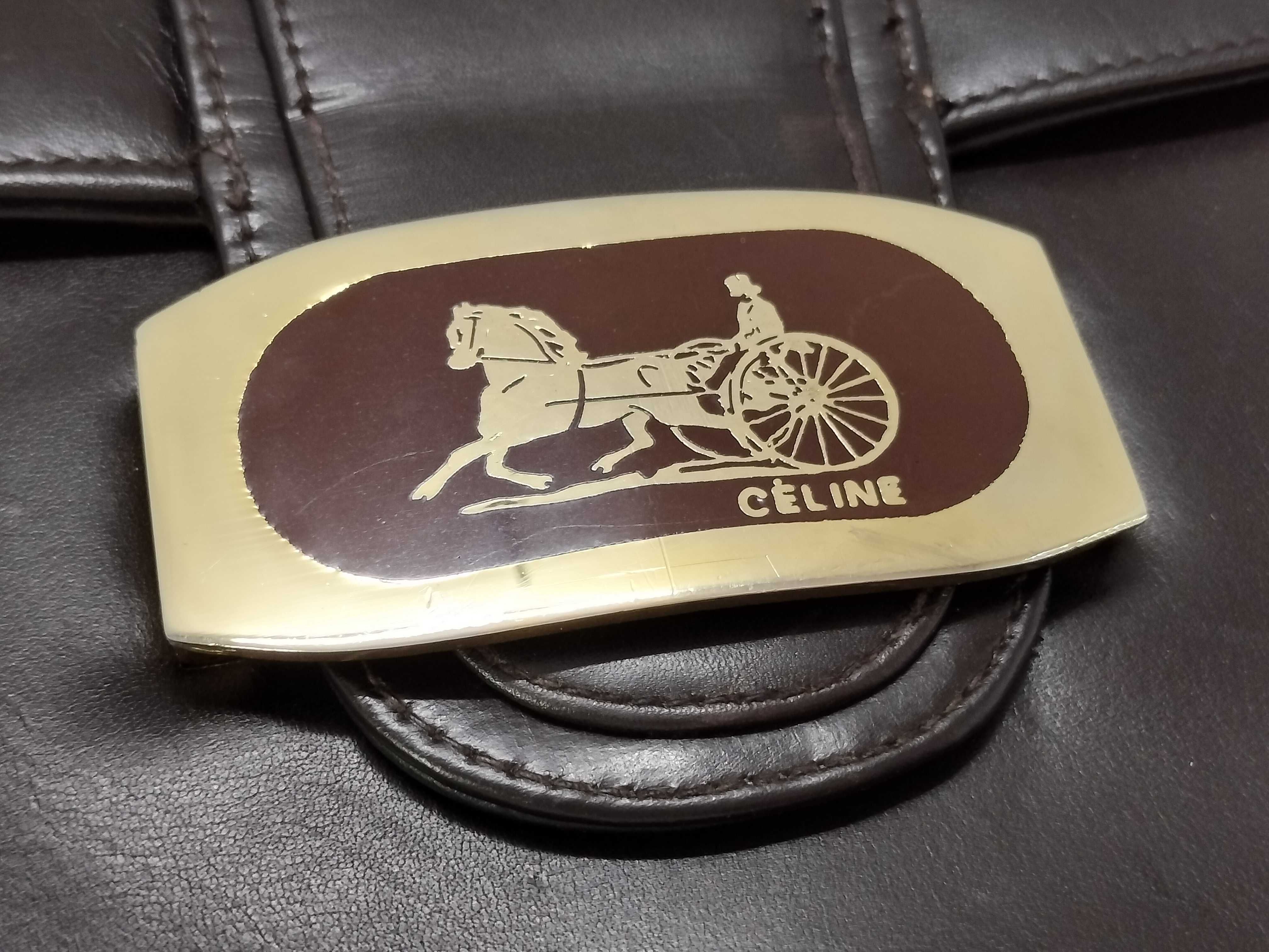 Carriage Hardware Calf Leather Shoulder Bag — view 15
