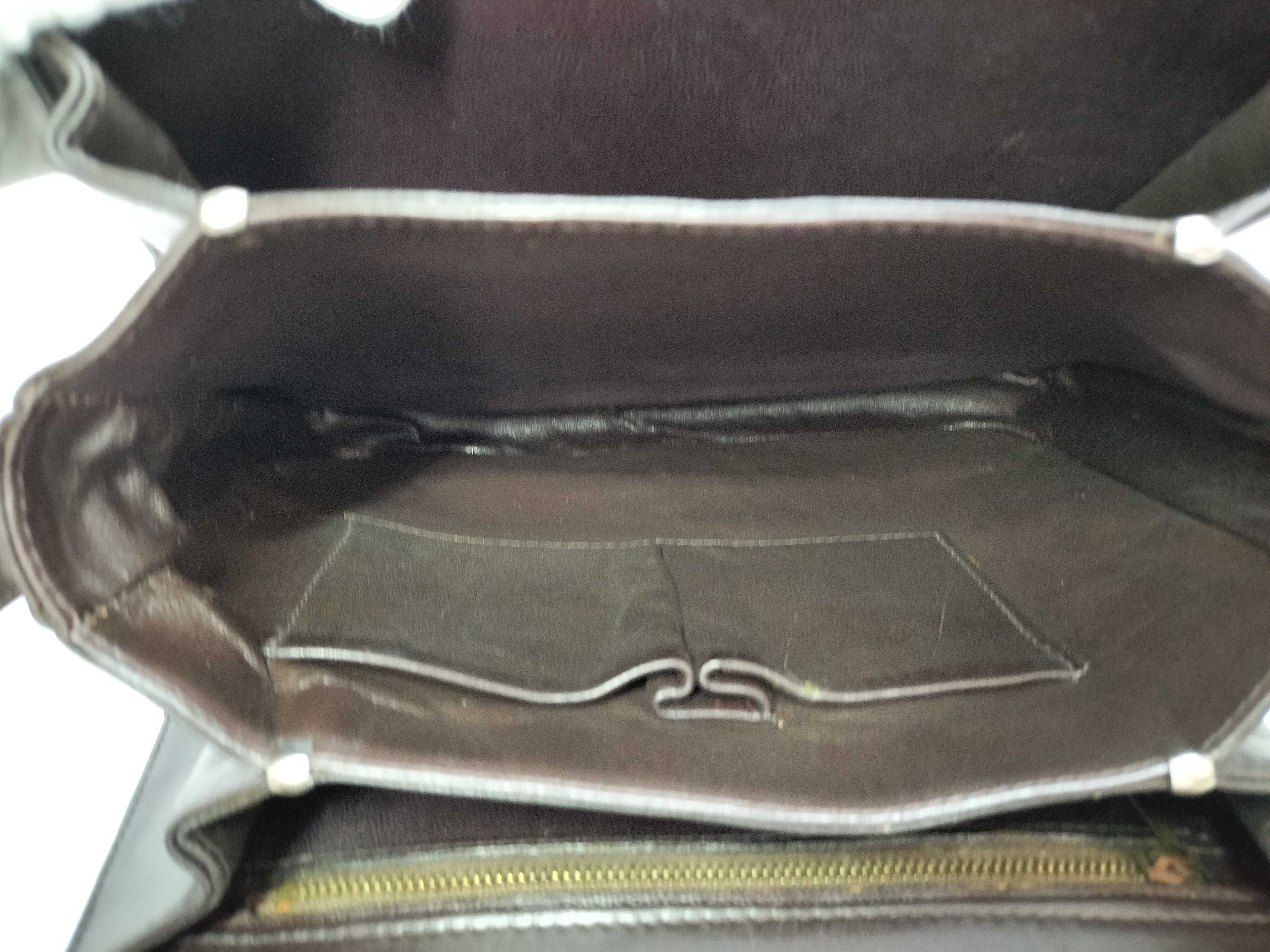 Carriage Hardware Calf Leather Shoulder Bag — view 7