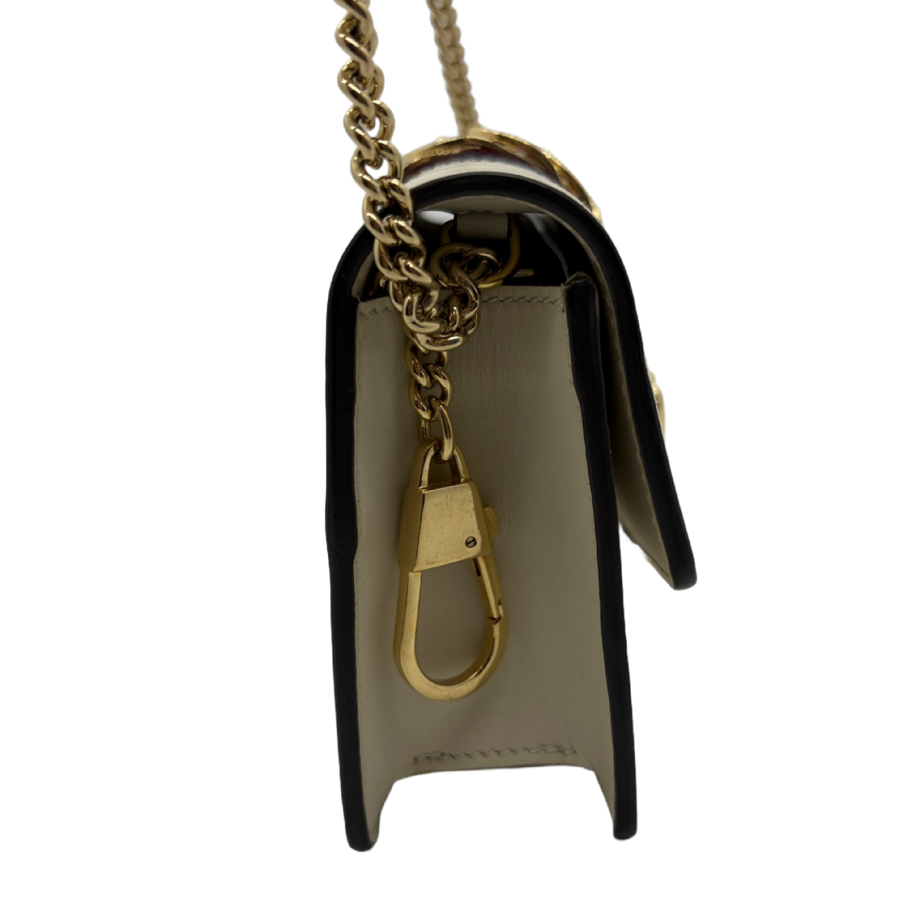Sylvie Leather Chain Shoulder Bag — view 3
