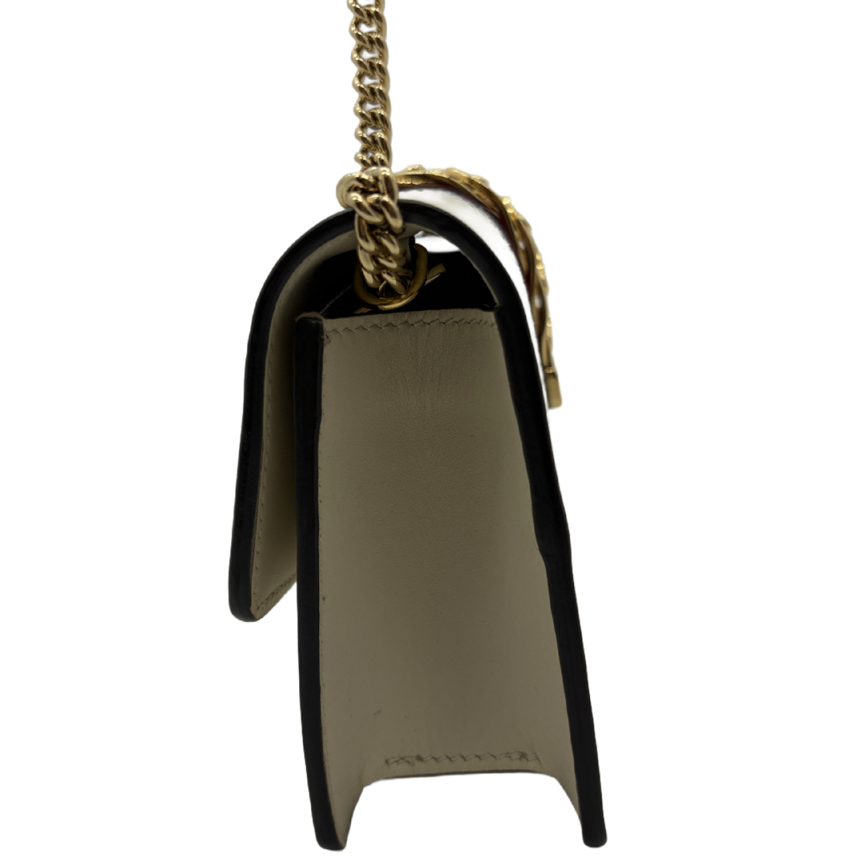 Sylvie Leather Chain Shoulder Bag — view 4
