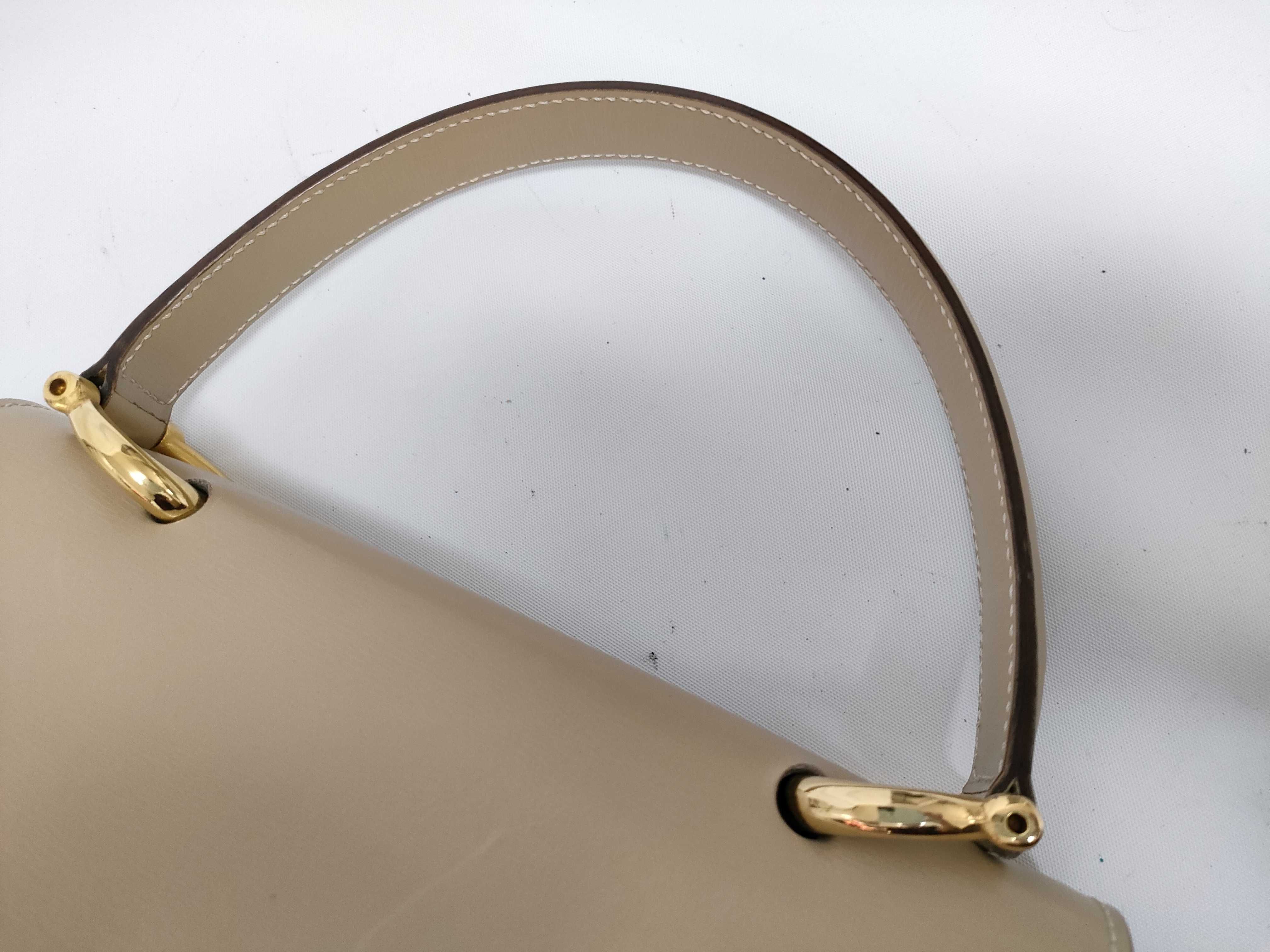 Leather/Beige Handbag — view 4