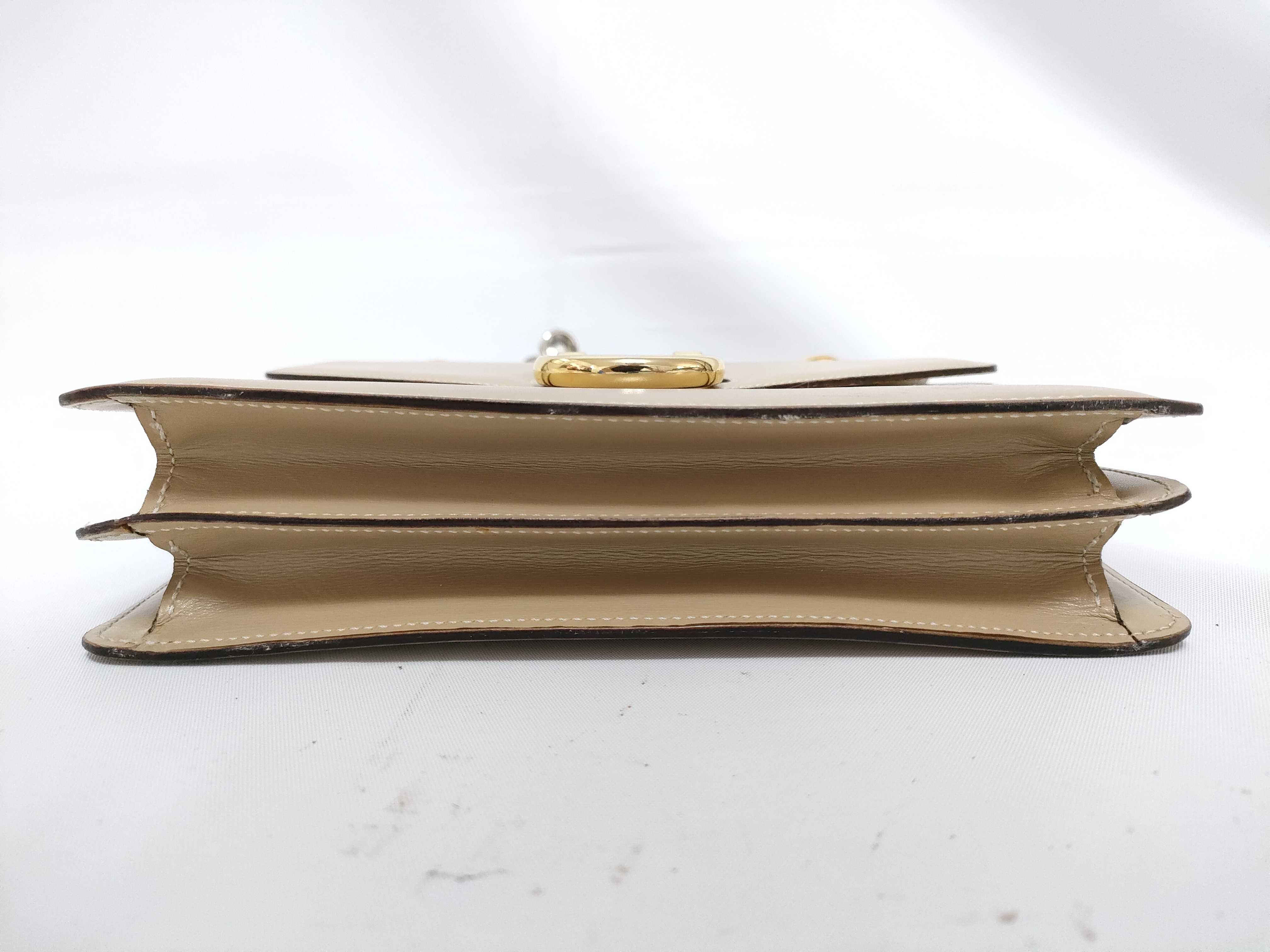 Leather/Beige Handbag — view 6
