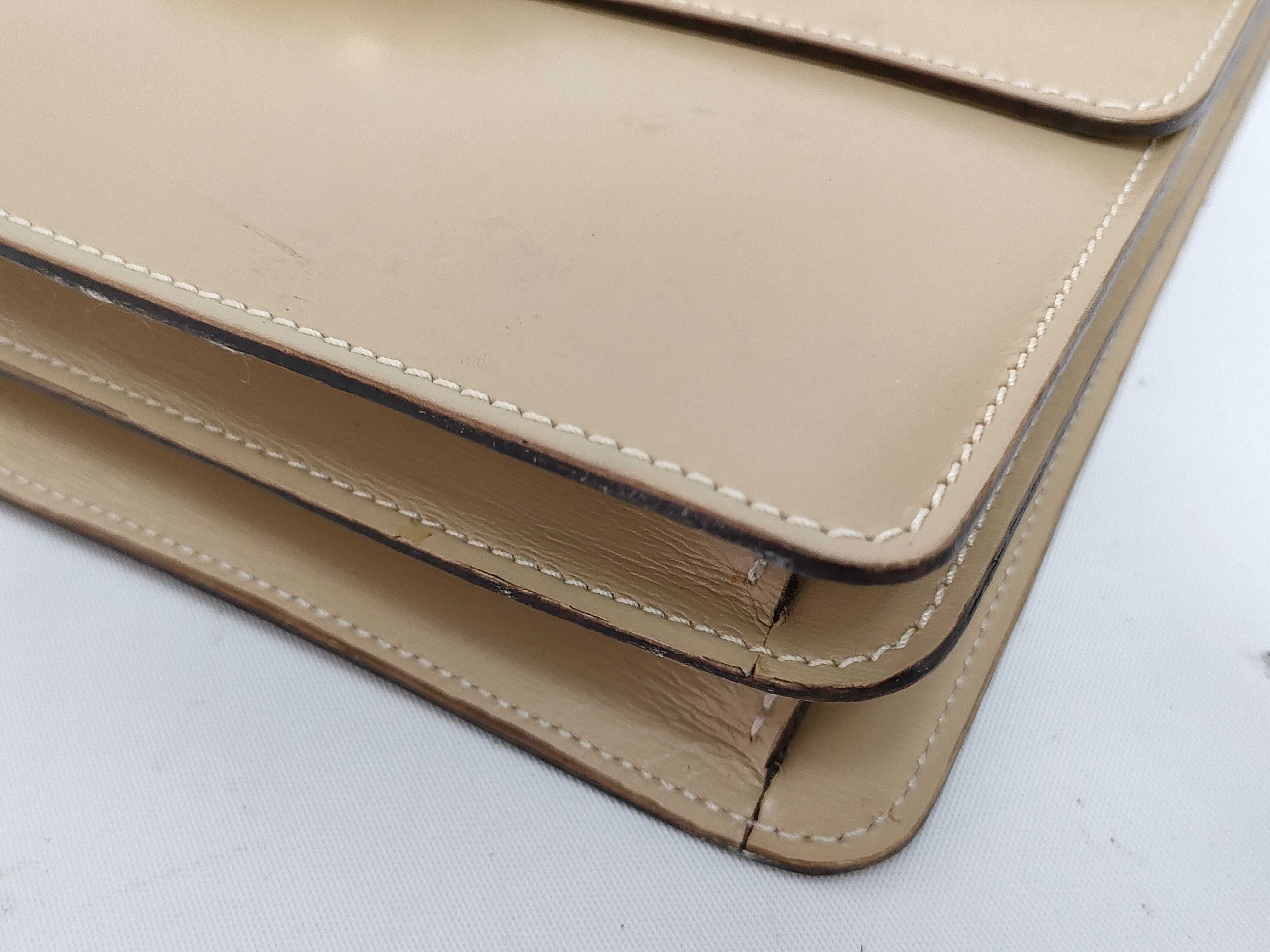 Leather/Beige Handbag — view 7