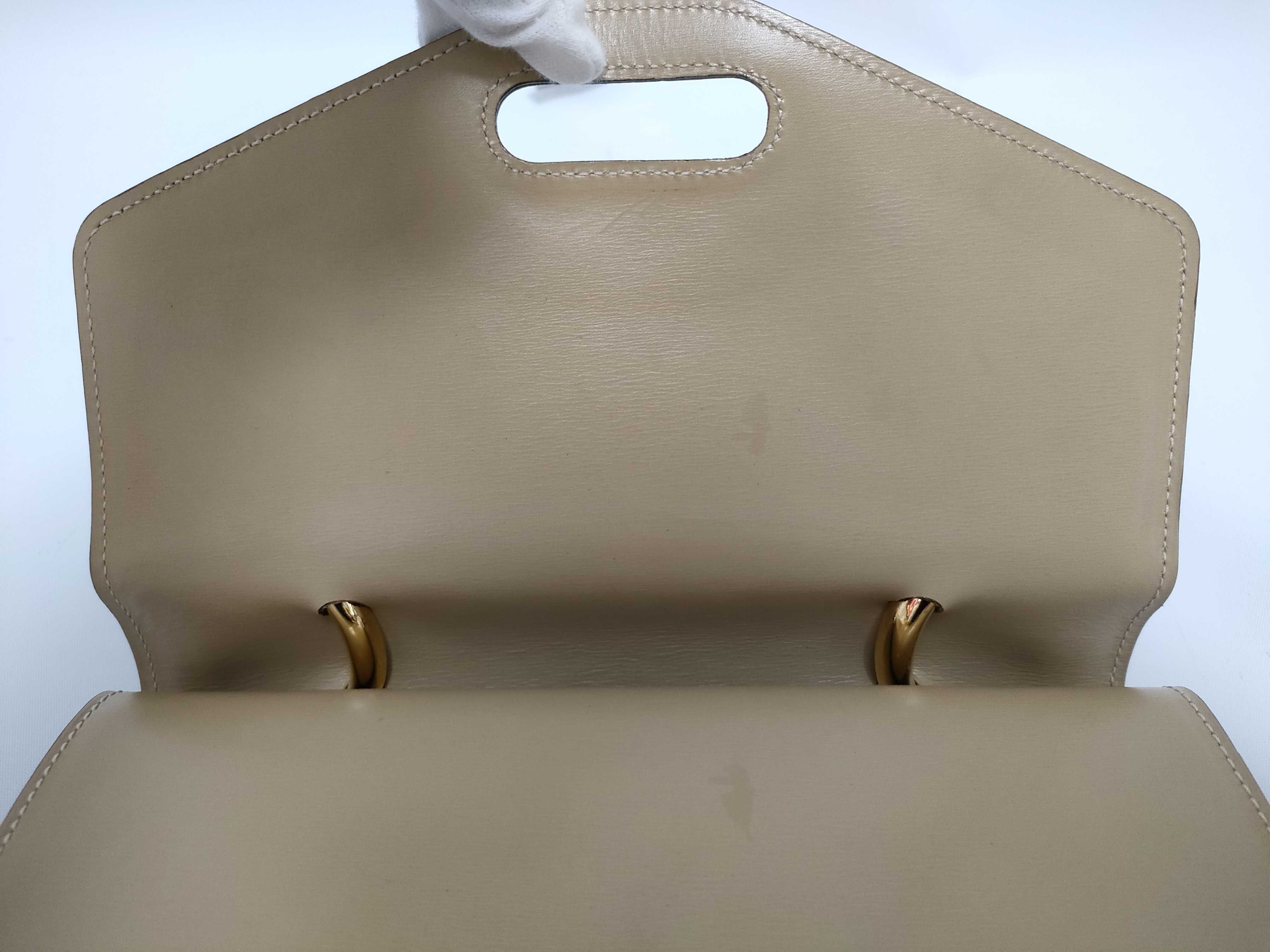 Leather/Beige Handbag — view 8