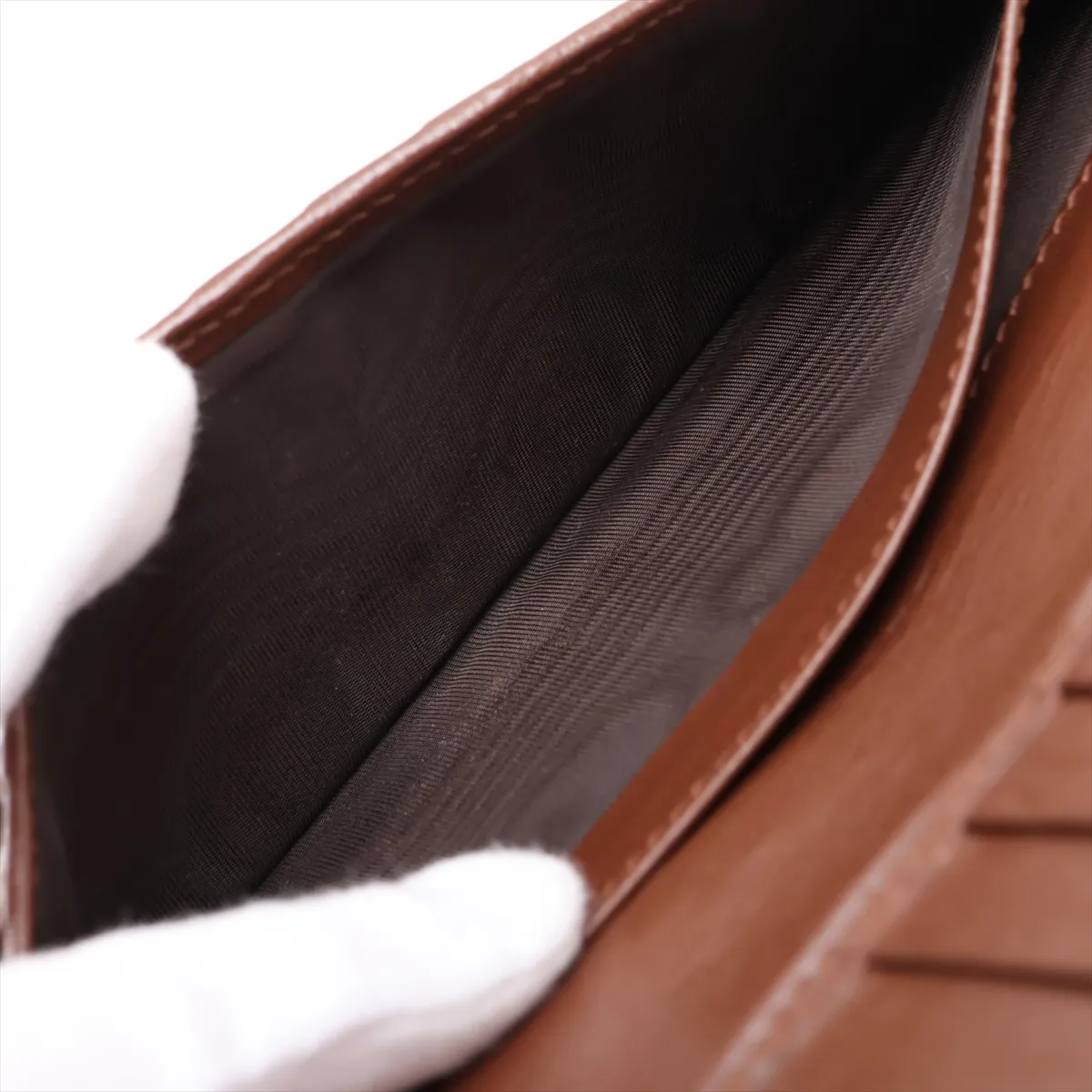 GG Supreme Leather Long Wallet, Brown, 746304 — view 6