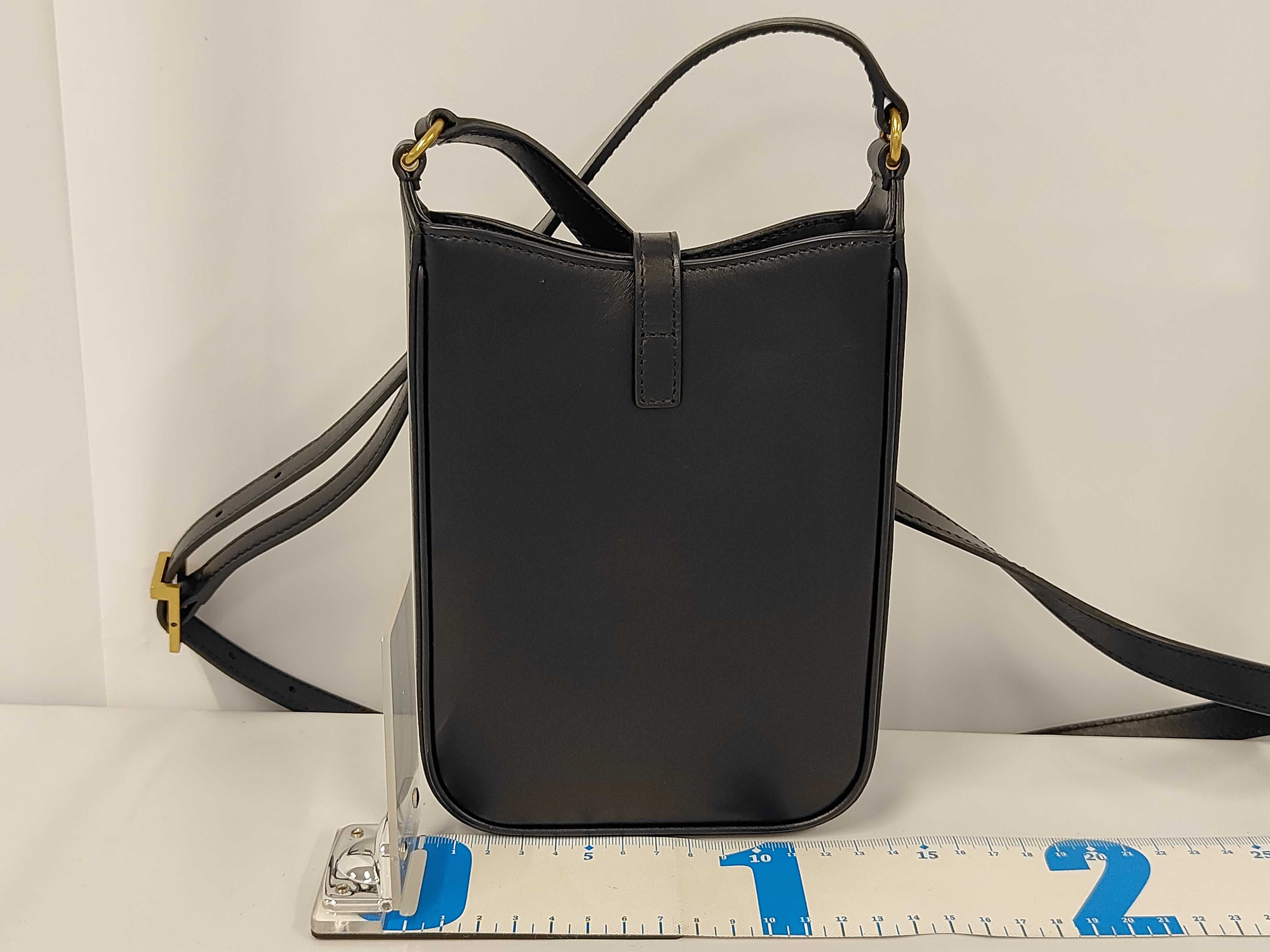 Suncassette Mini Vertical Leather Shoulder Bag — view 2