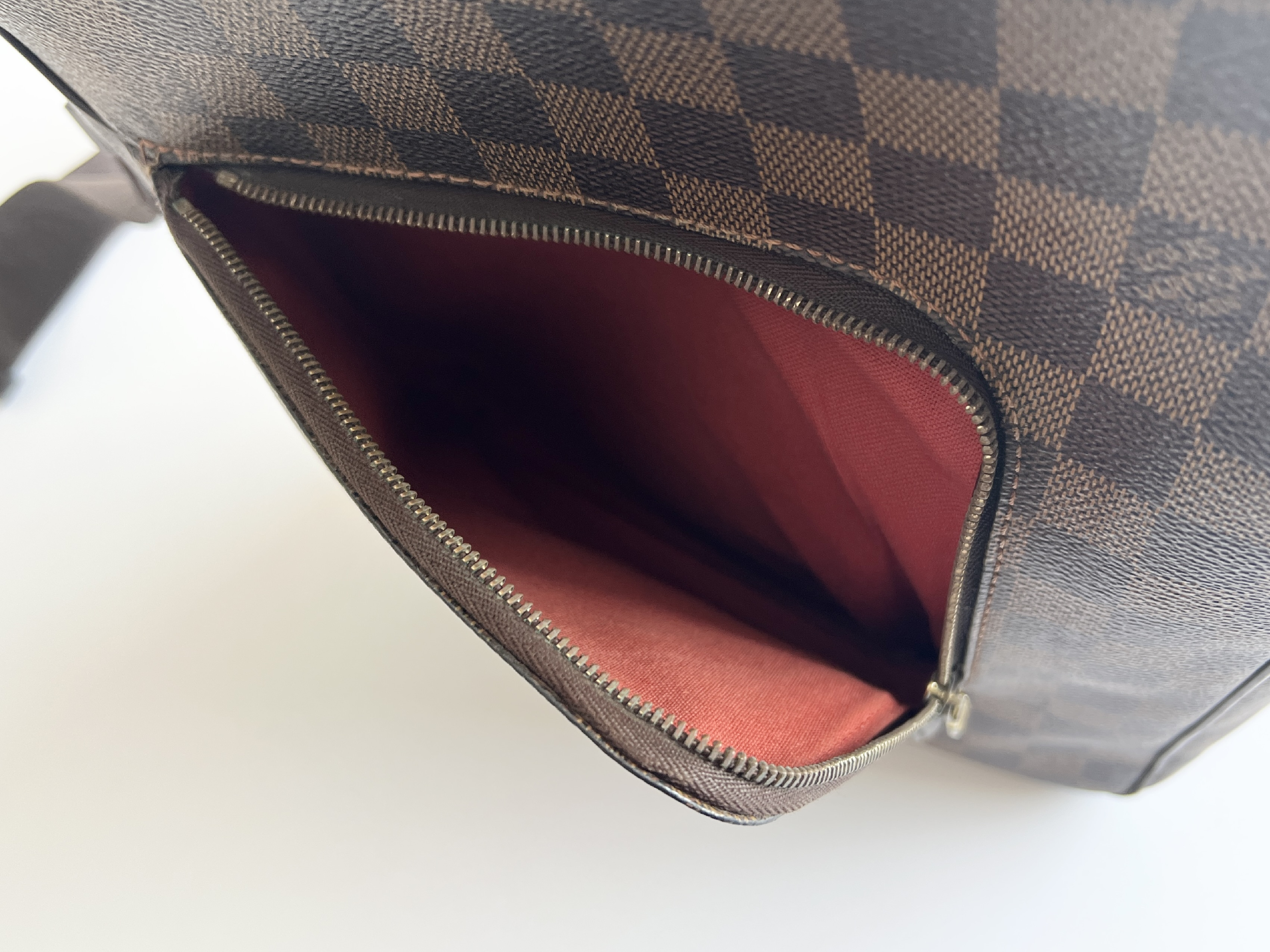 Damier Olaf MM Leather One Shoulder Bag — view 10