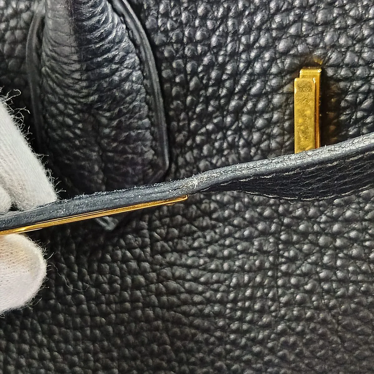 [Individually packaged] Hermes Birkin 35 Letournée Togo Black Gold Hardware H:2004 — view 13
