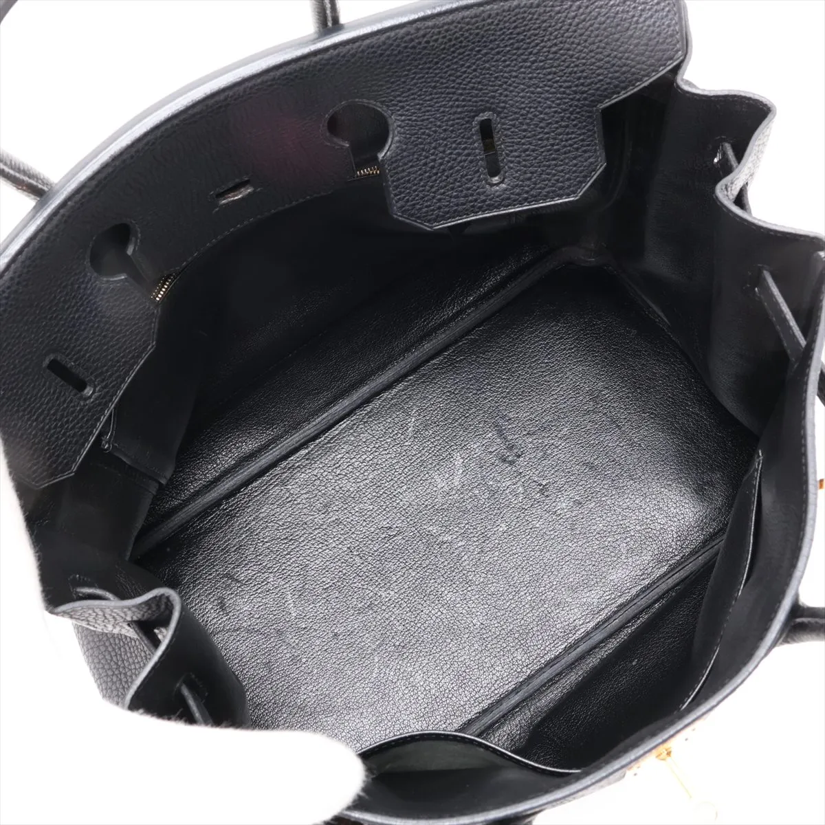 [Individually packaged] Hermes Birkin 35 Letournée Togo Black Gold Hardware H:2004 — view 7