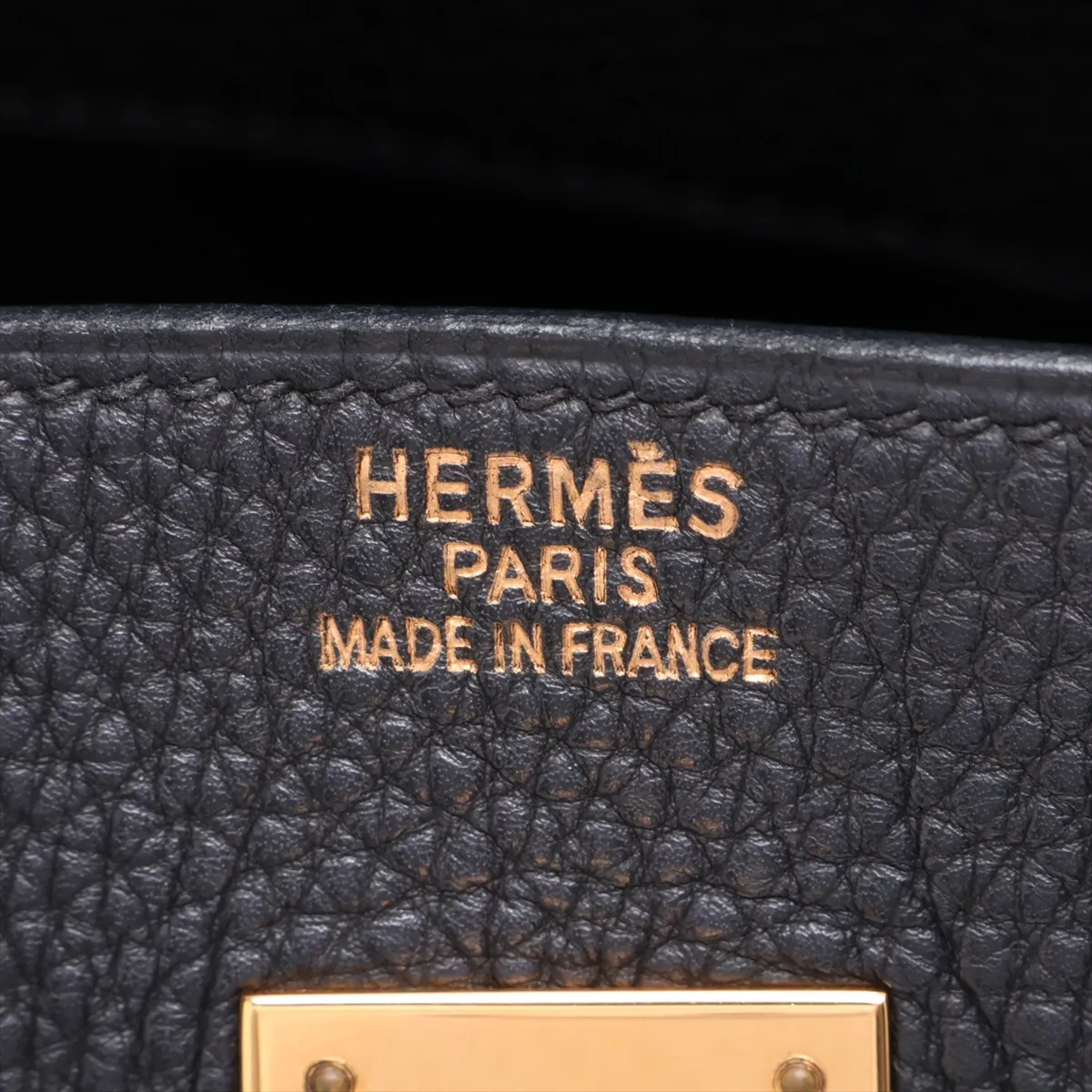 [Individually packaged] Hermes Birkin 35 Letournée Togo Black Gold Hardware H:2004 — view 10