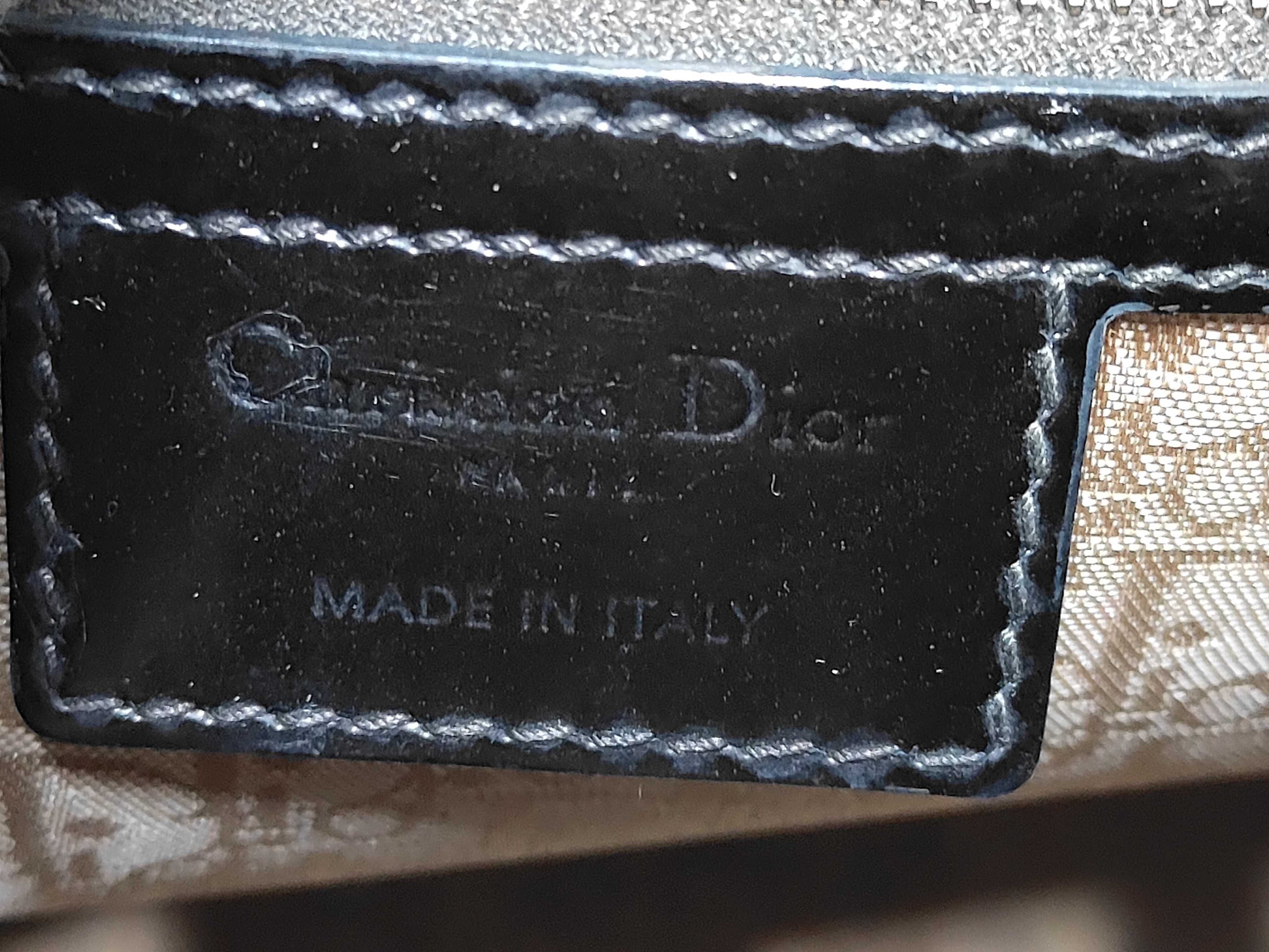 Lady Dior Large Enamel Black 2-Way Handbag — view 7