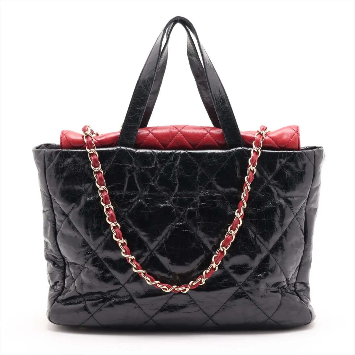Portobello Vintage Calf 2-Way Tote Bag, Black with Gold Hardware, Item Number 12249225 (Serial Number 12) — view 2