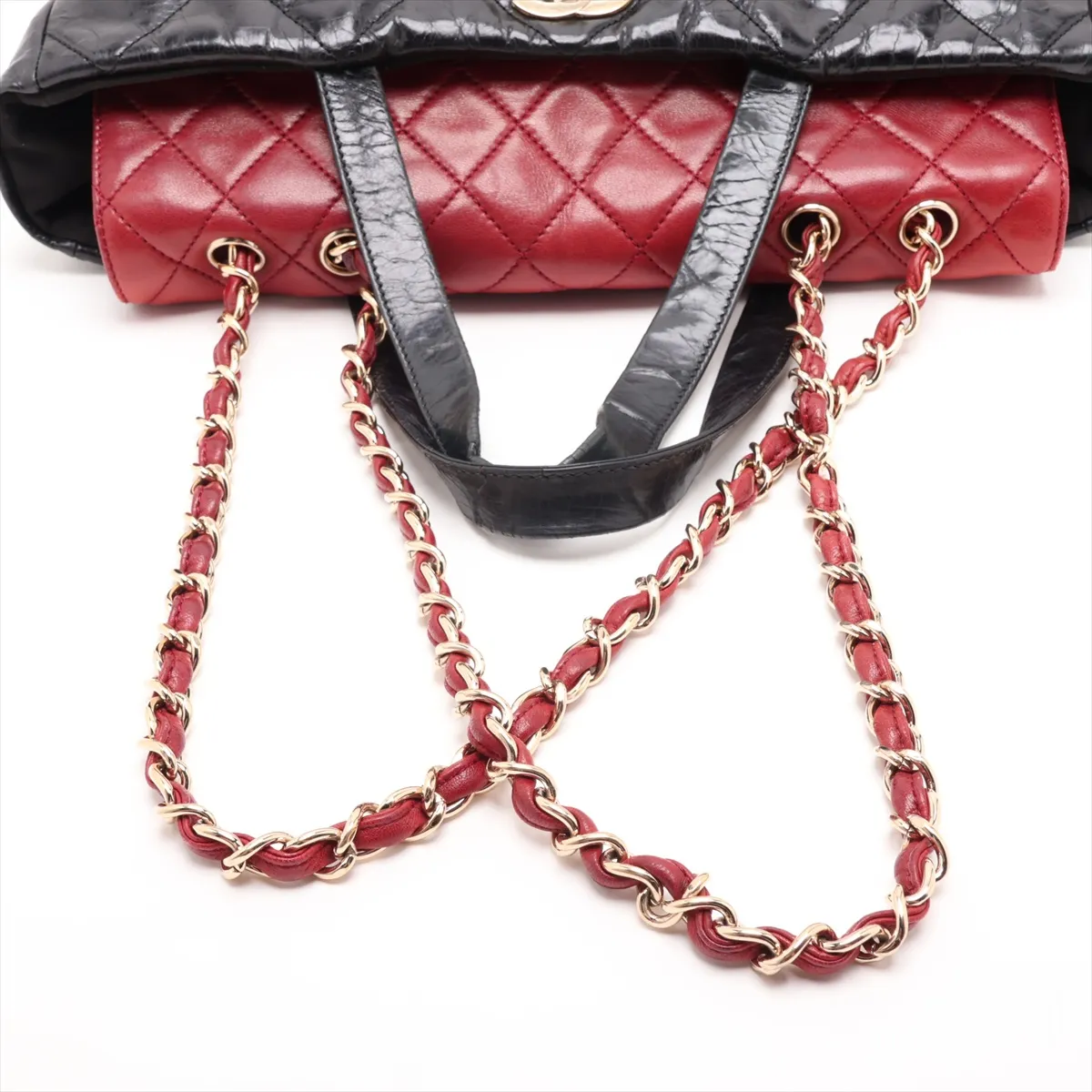 Portobello Vintage Calf 2-Way Tote Bag, Black with Gold Hardware, Item Number 12249225 (Serial Number 12) — view 5