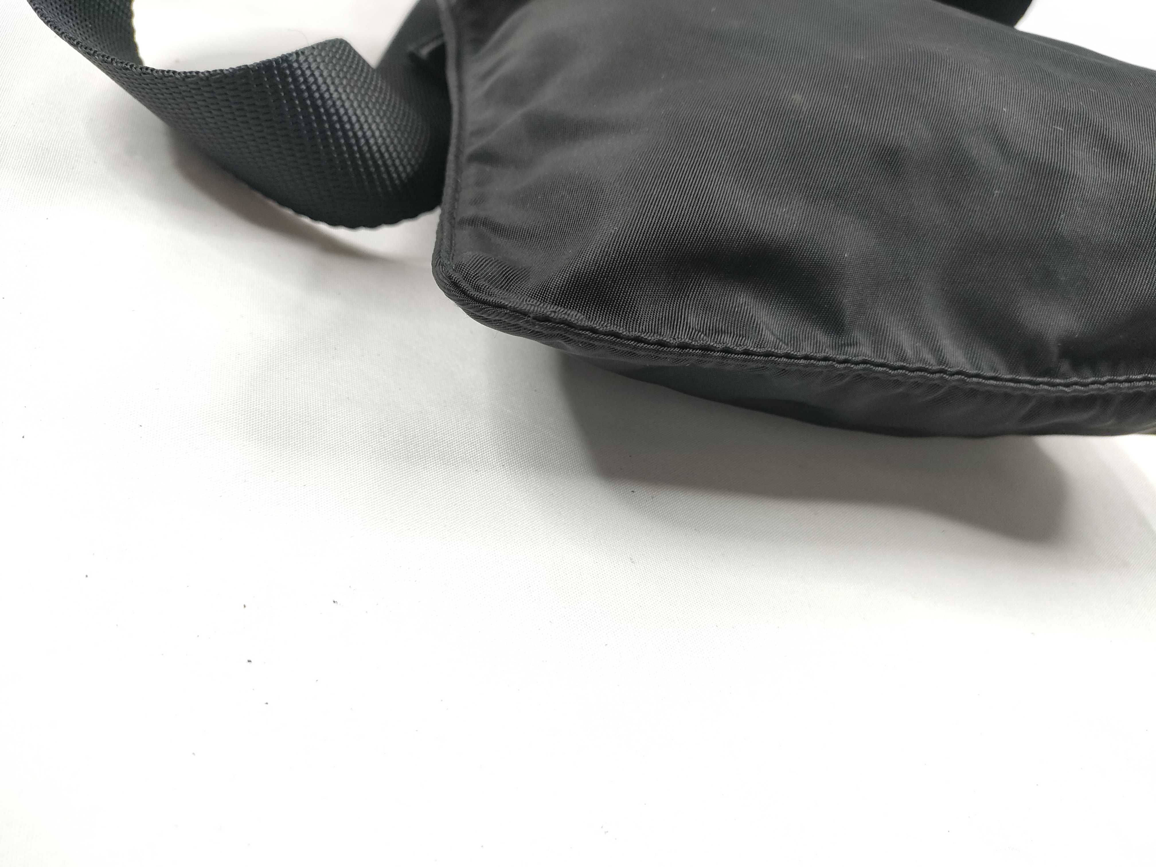 Nylon Shoulder Bag with Triangle Logo Hardware — view 3