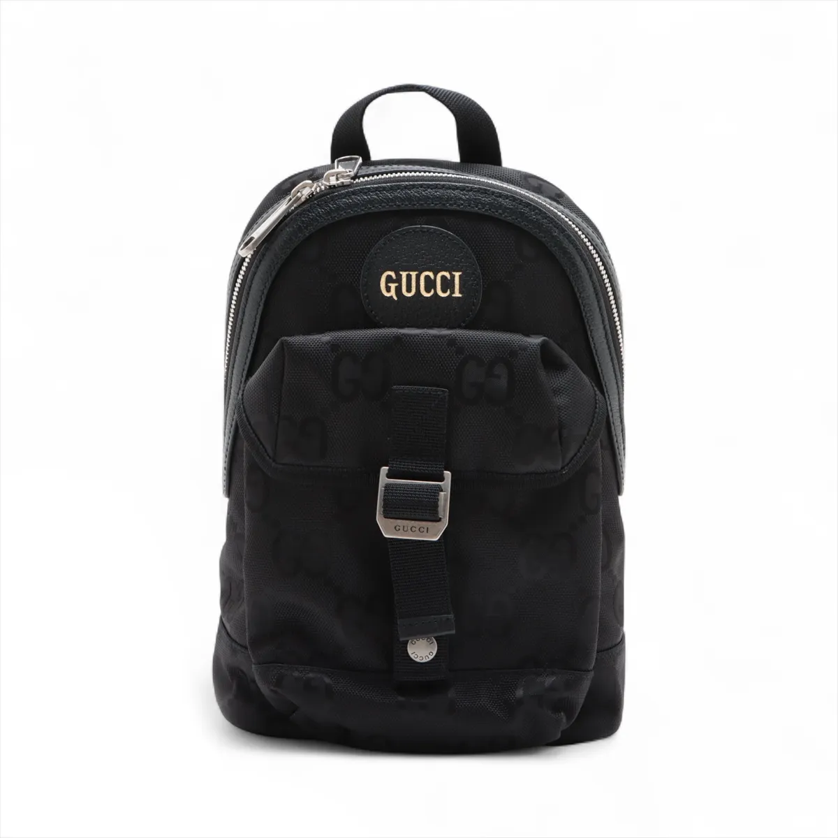 Off the Grid Nylon x Leather Body Bag, Black 658631