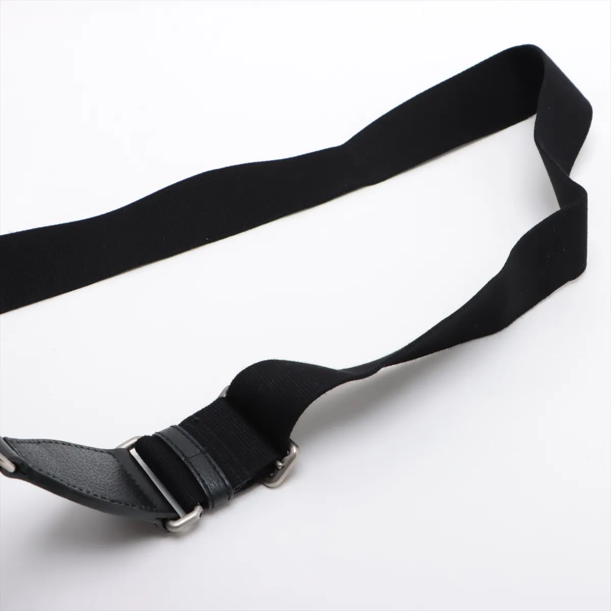 Off the Grid Nylon x Leather Body Bag, Black 658631 — view 5
