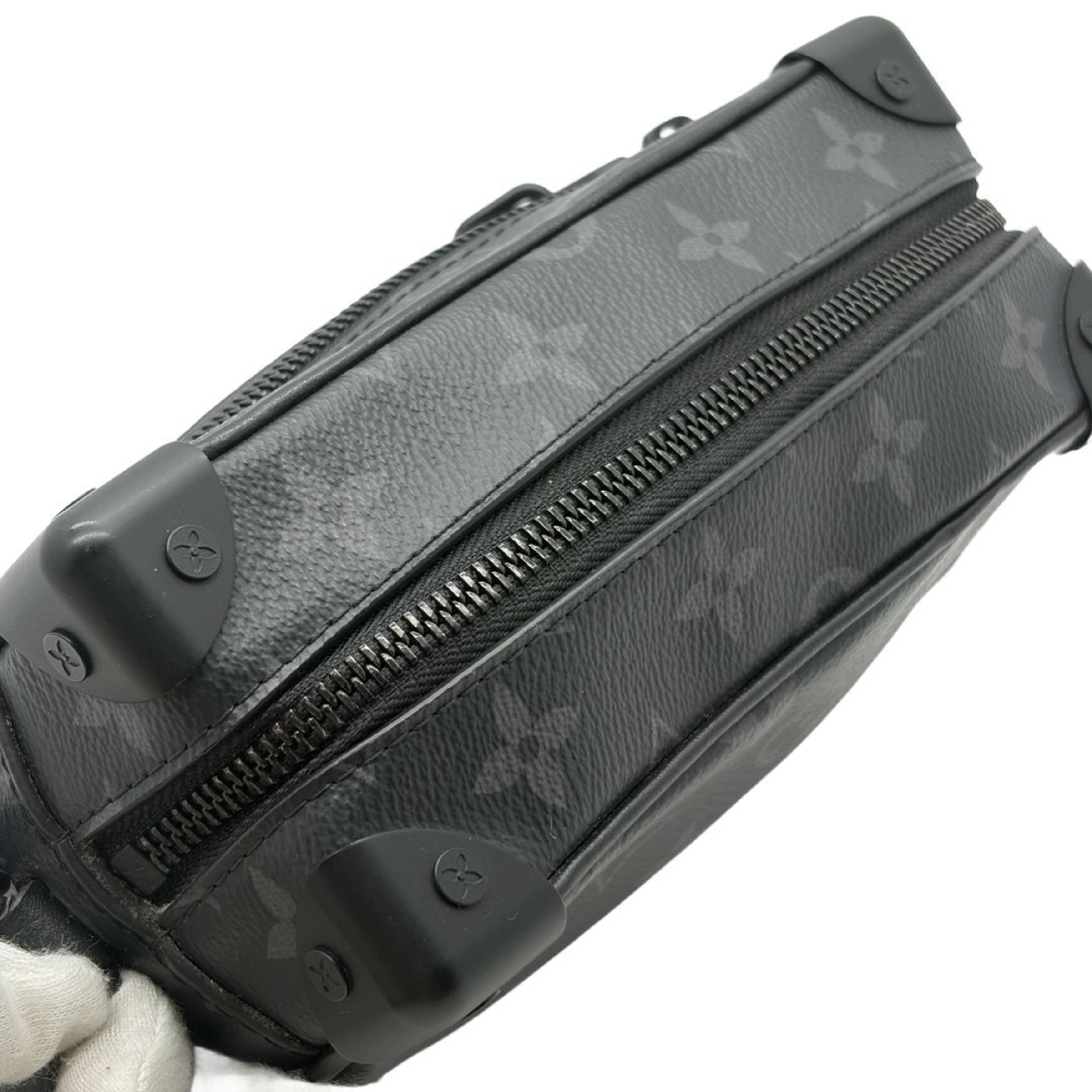 Monogram Eclipse Soft Trunk Shoulder Bag Chain Black Shoulder Bag — view 3