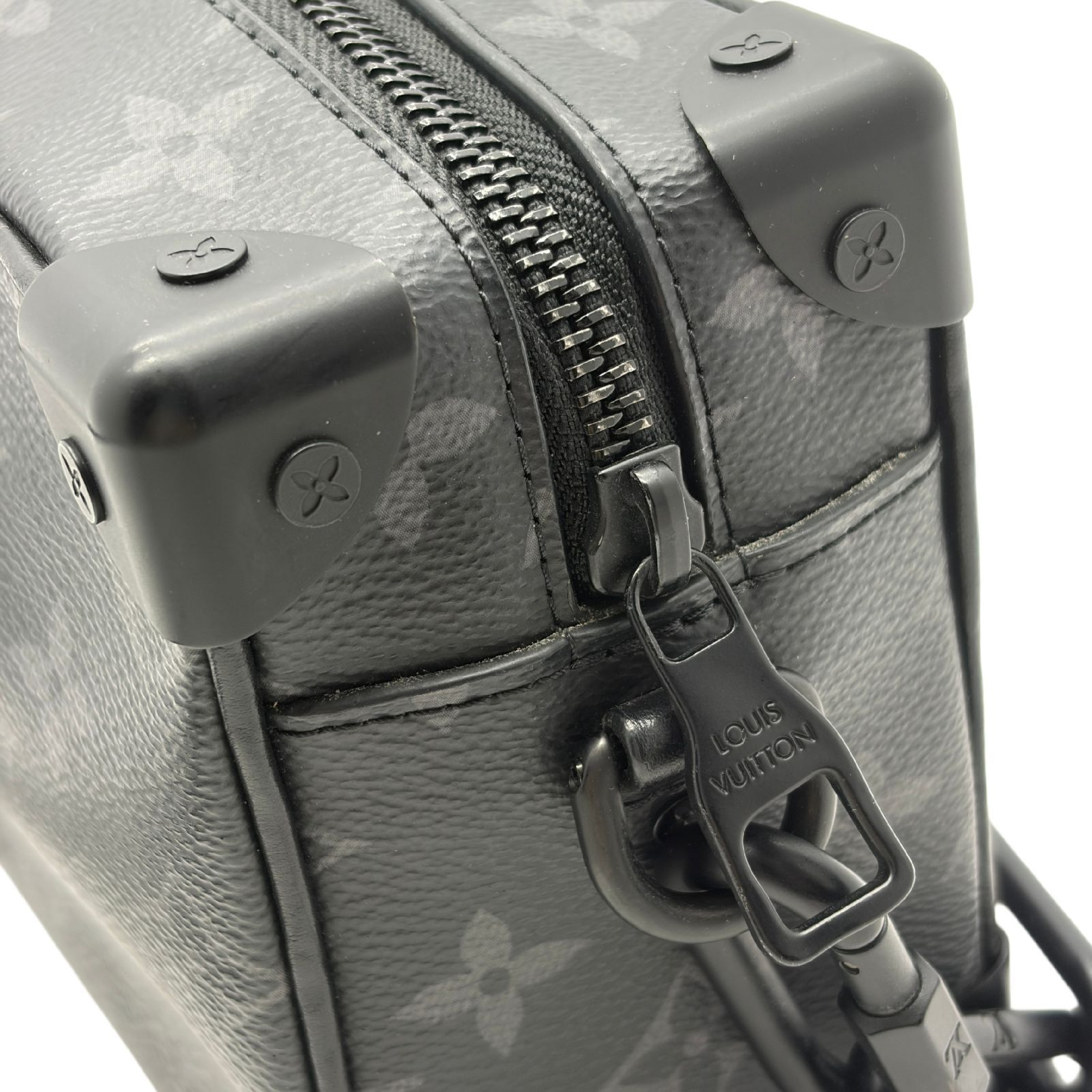 Monogram Eclipse Soft Trunk Shoulder Bag Chain Black Shoulder Bag — view 4