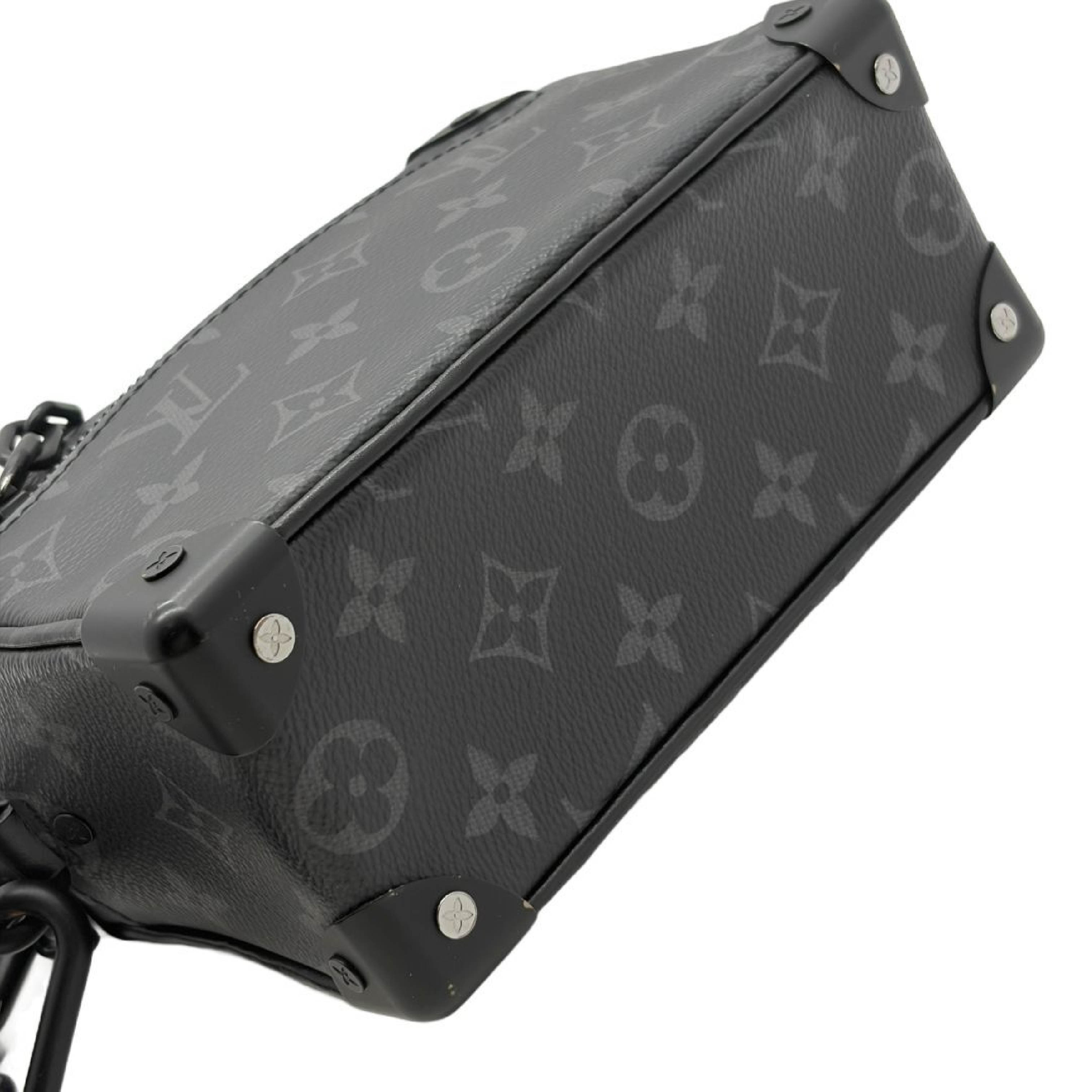 Monogram Eclipse Soft Trunk Shoulder Bag Chain Black Shoulder Bag — view 7