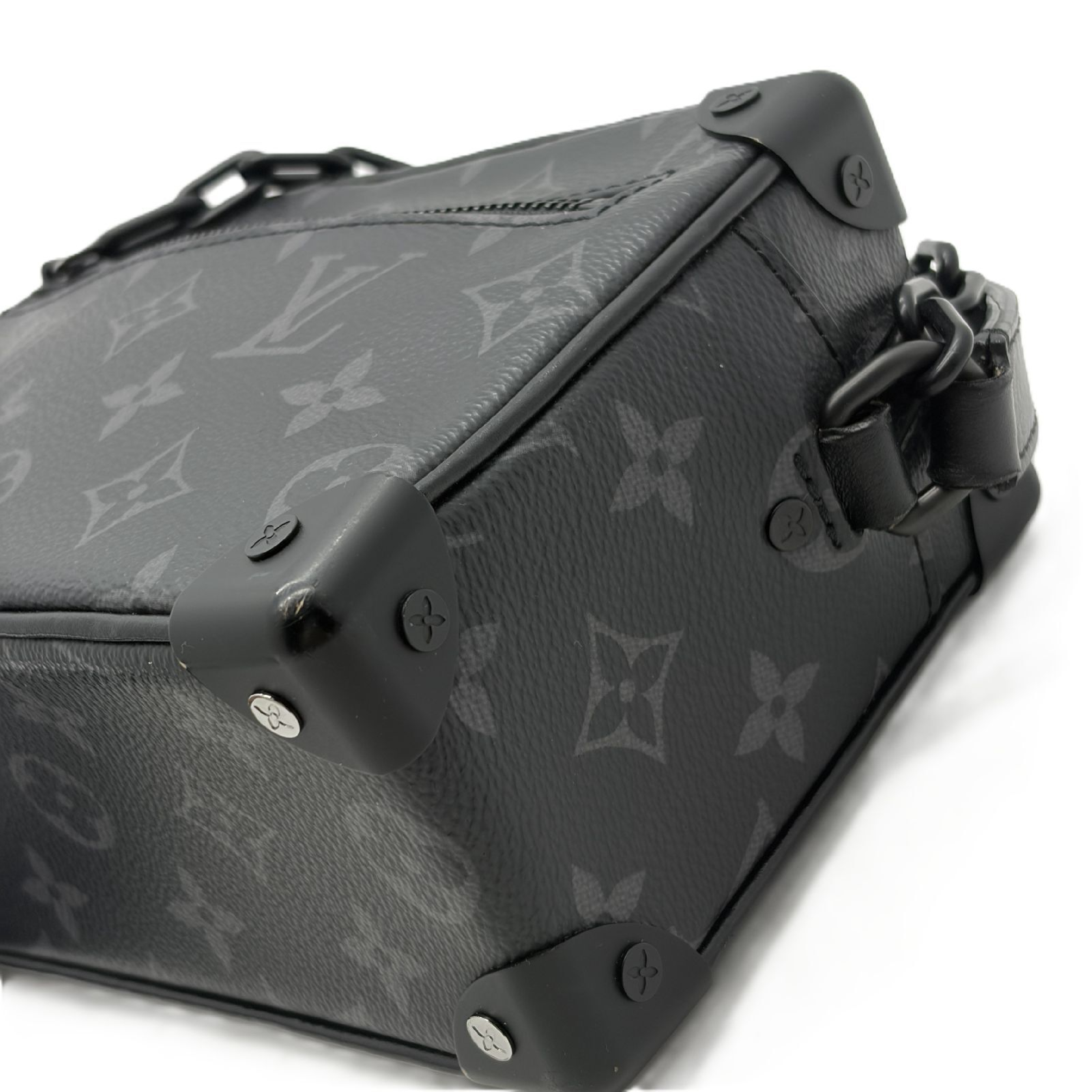 Monogram Eclipse Soft Trunk Shoulder Bag Chain Black Shoulder Bag — view 8