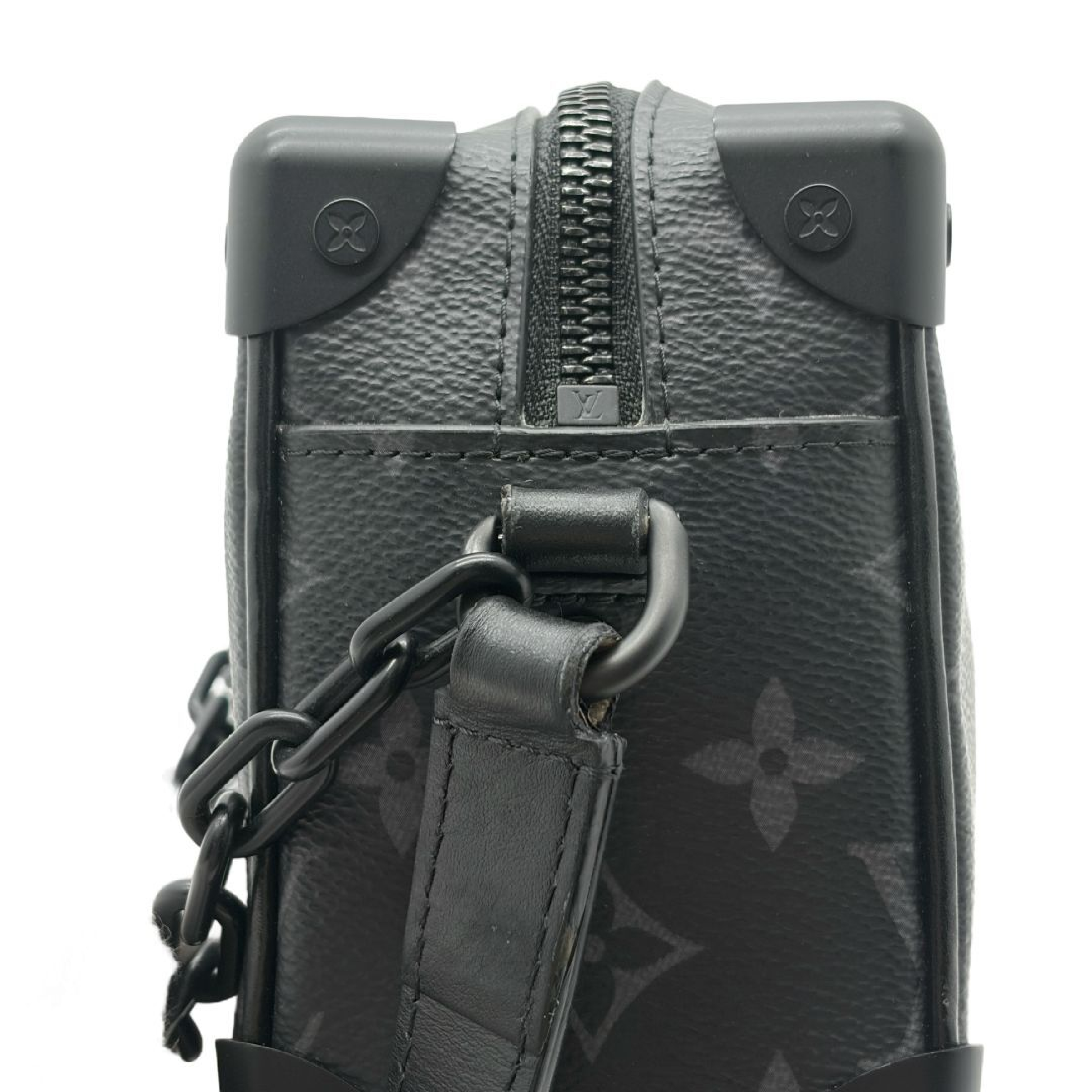 Monogram Eclipse Soft Trunk Shoulder Bag Chain Black Shoulder Bag — view 9
