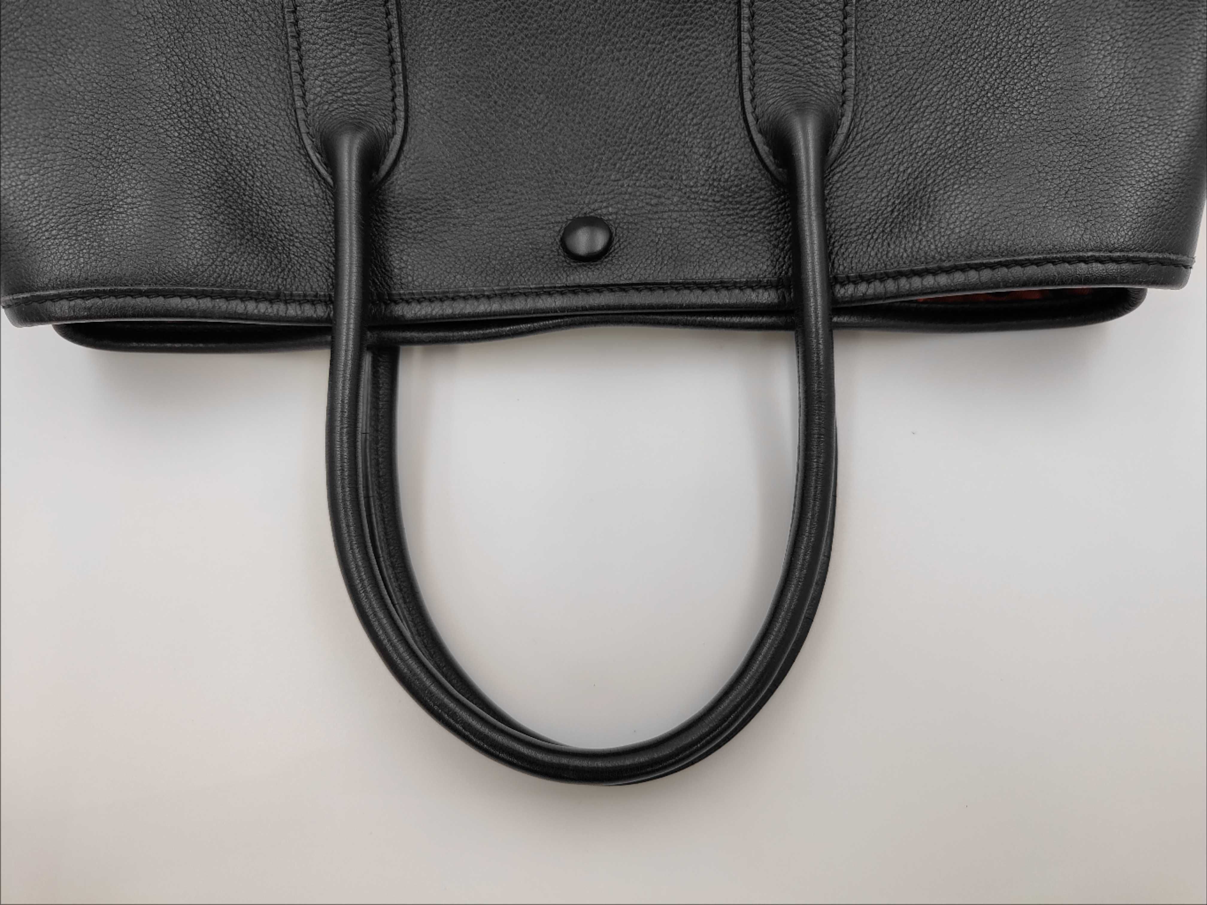 Garden Party TPM Black Tote Bag with Twilly Scarf and Stamp ( I stamp) — view 5