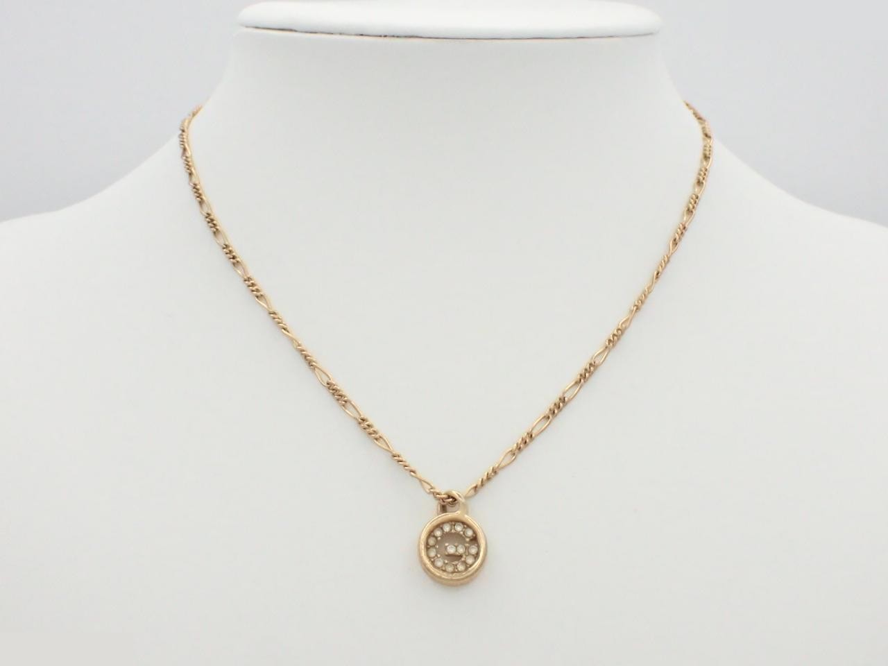 Gold necklace, chain approximately 42cm — view 3