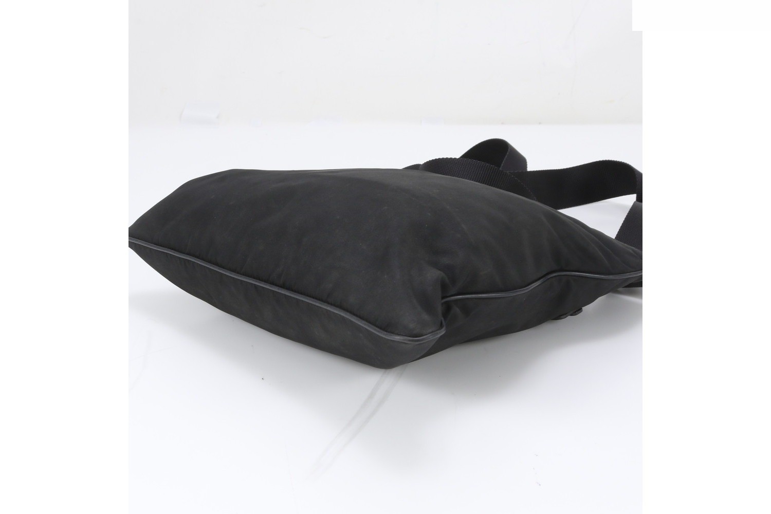 Tessuto Nylon Triangle Logo Shoulder Bag — view 6