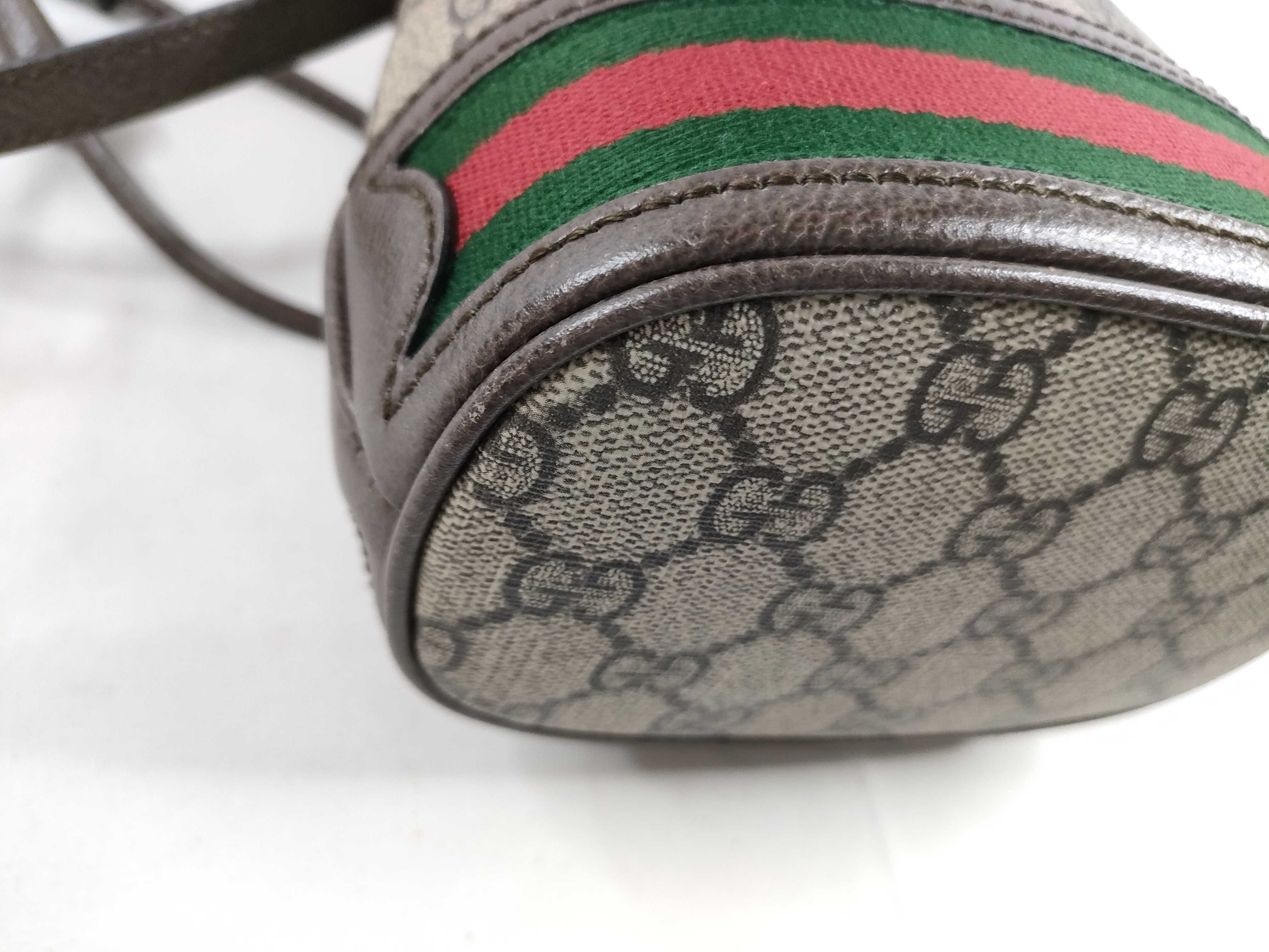 GG Supreme PVC x Leather Shoulder Bag — view 3