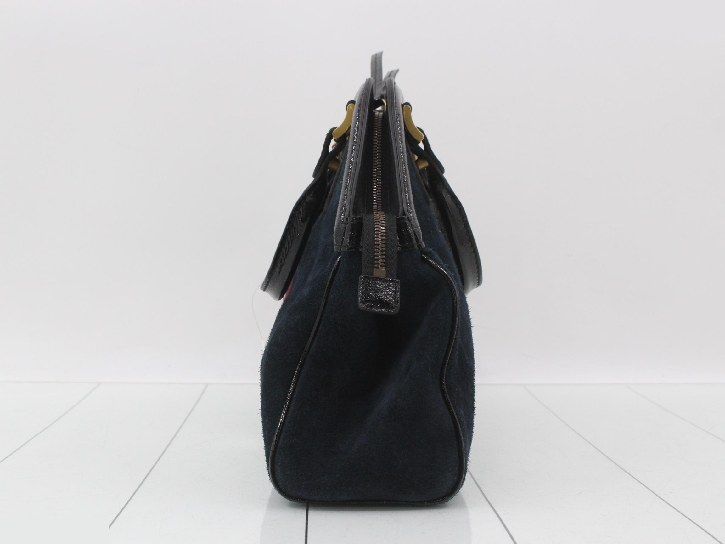 Liber Suede/Enamel Tiger Head 2-Way Handbag — view 4