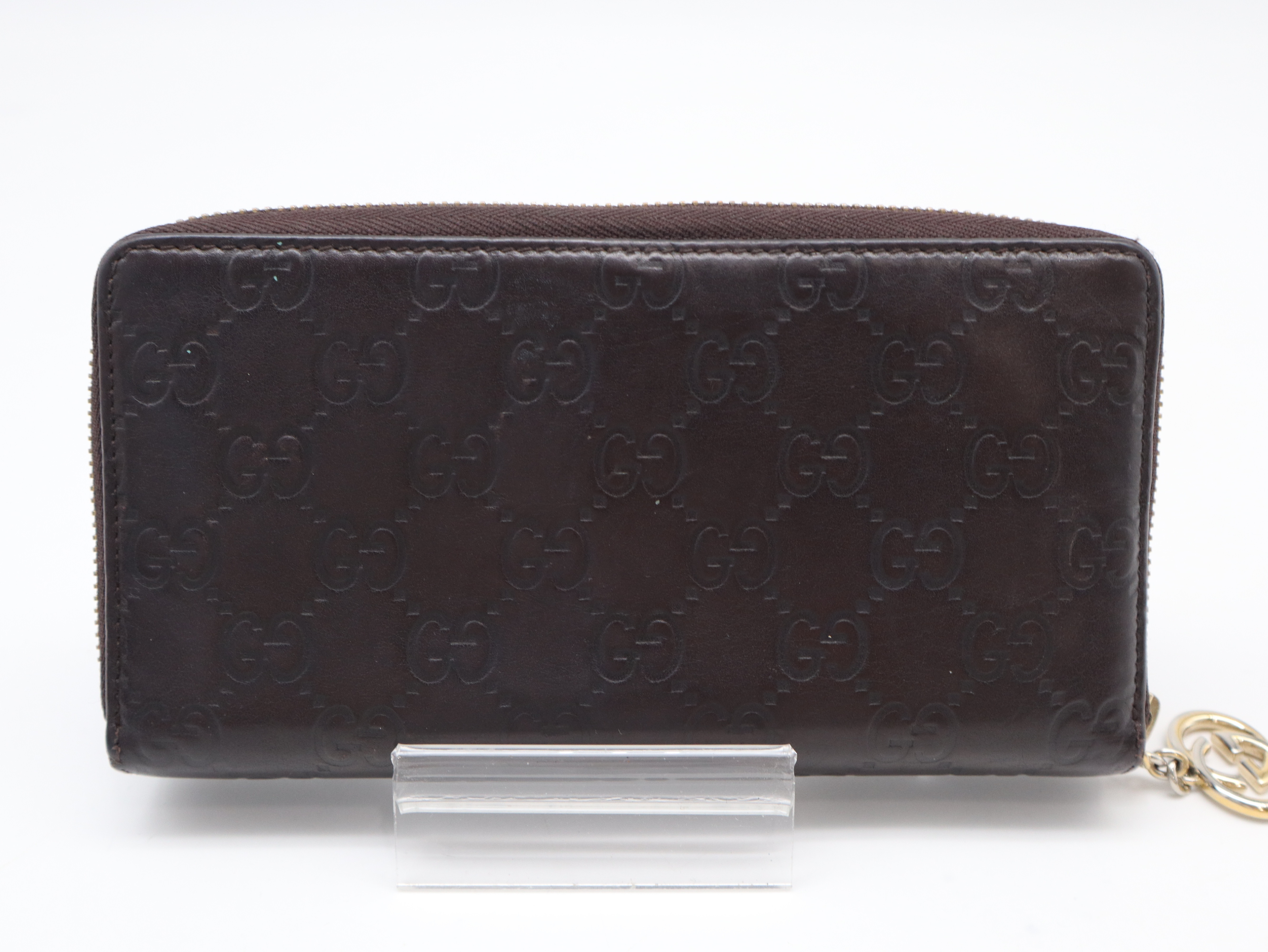 307982 Guccissima Long Wallet, Leather, Brown — view 2
