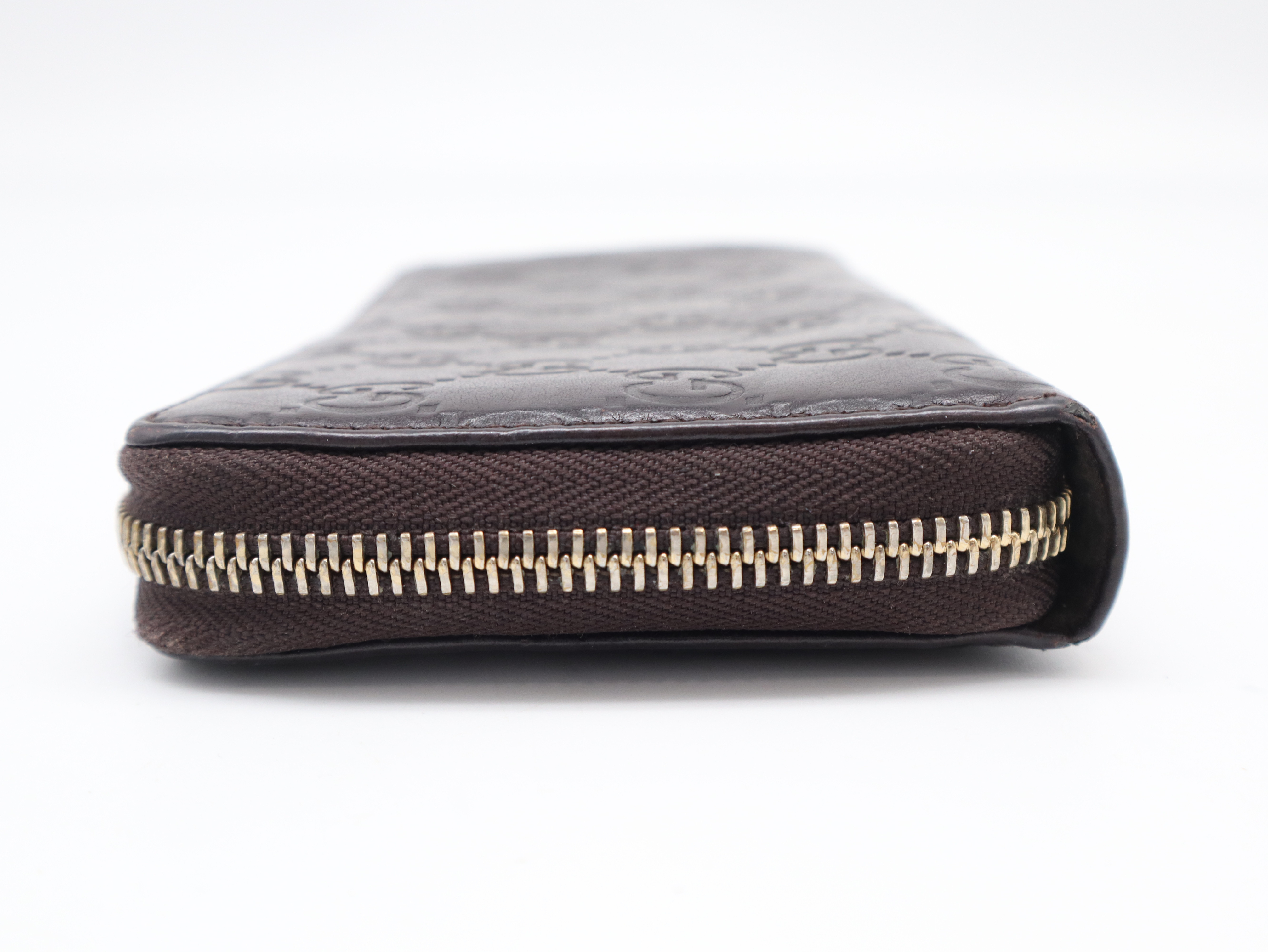 307982 Guccissima Long Wallet, Leather, Brown — view 5