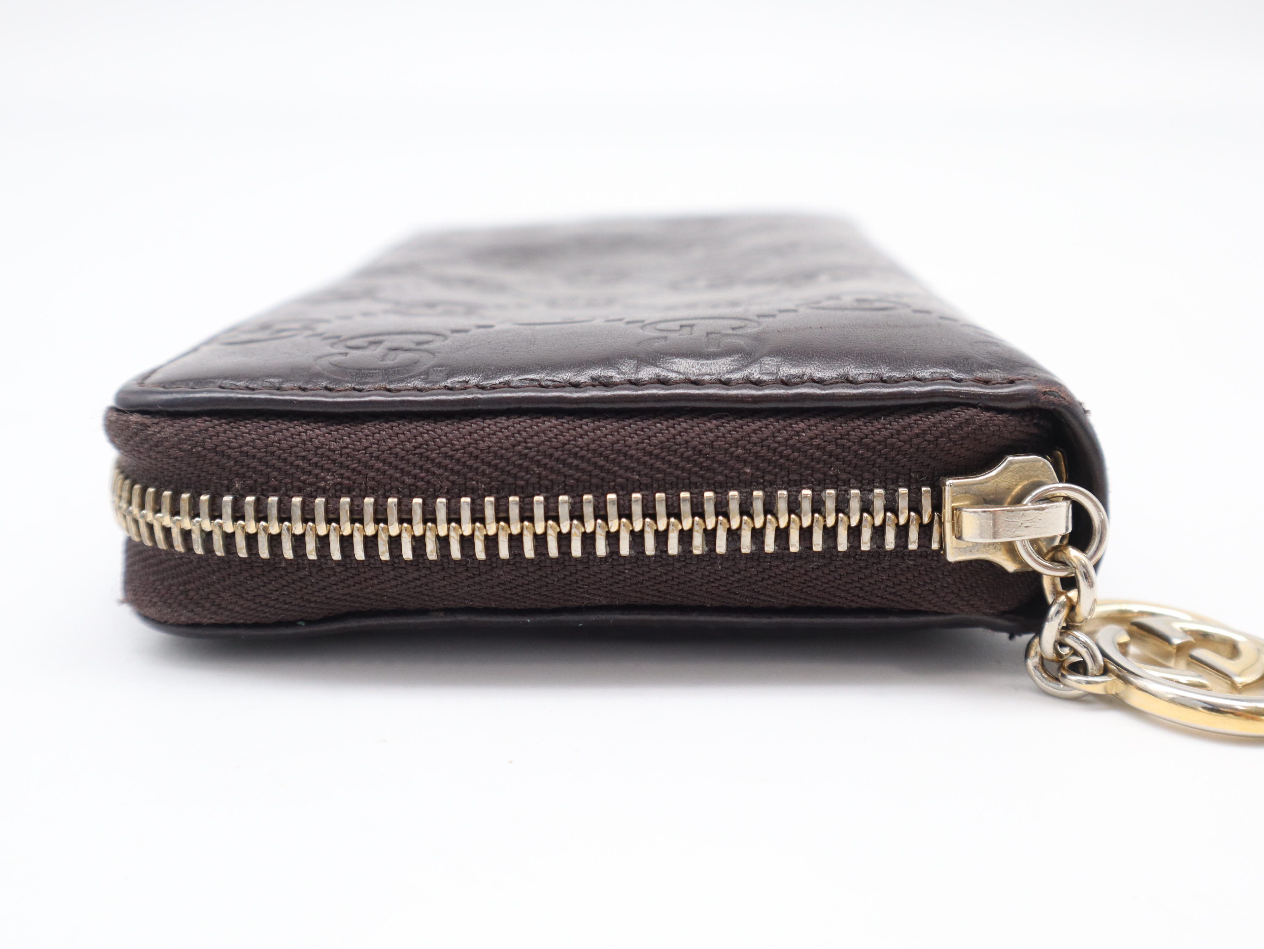 307982 Guccissima Long Wallet, Leather, Brown — view 6