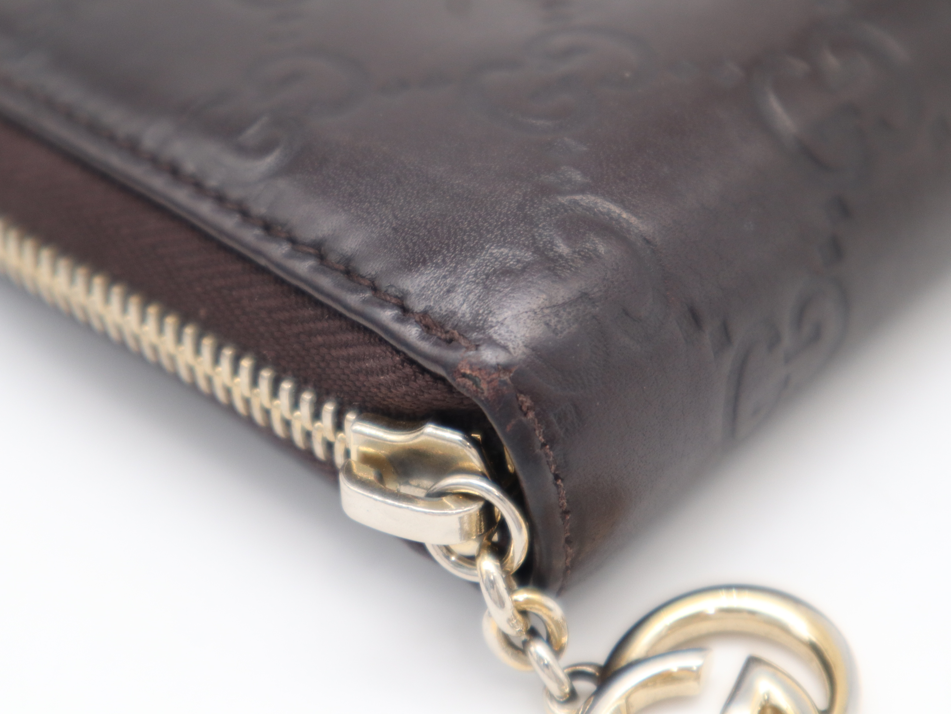 307982 Guccissima Long Wallet, Leather, Brown — view 7