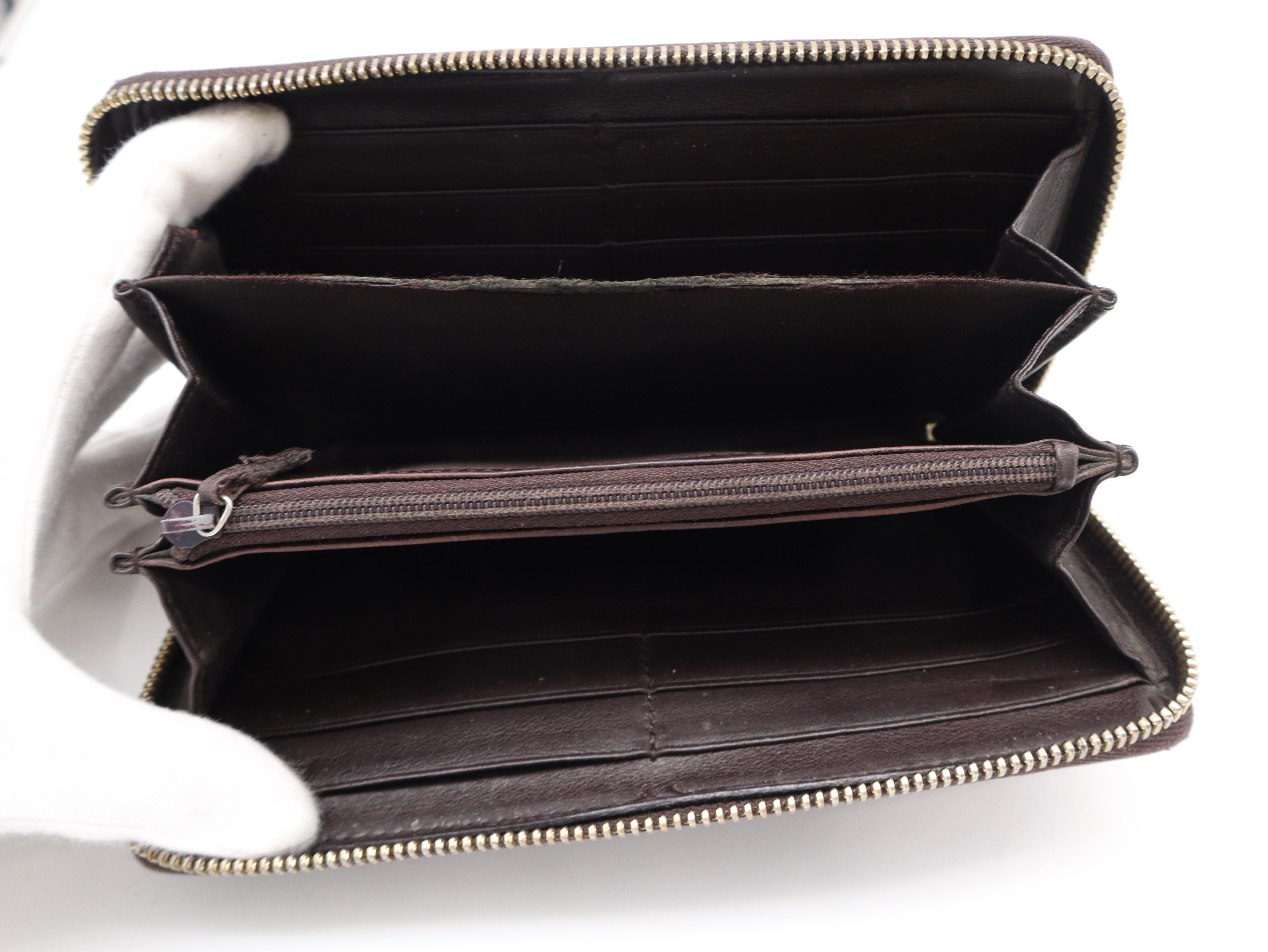 307982 Guccissima Long Wallet, Leather, Brown — view 9