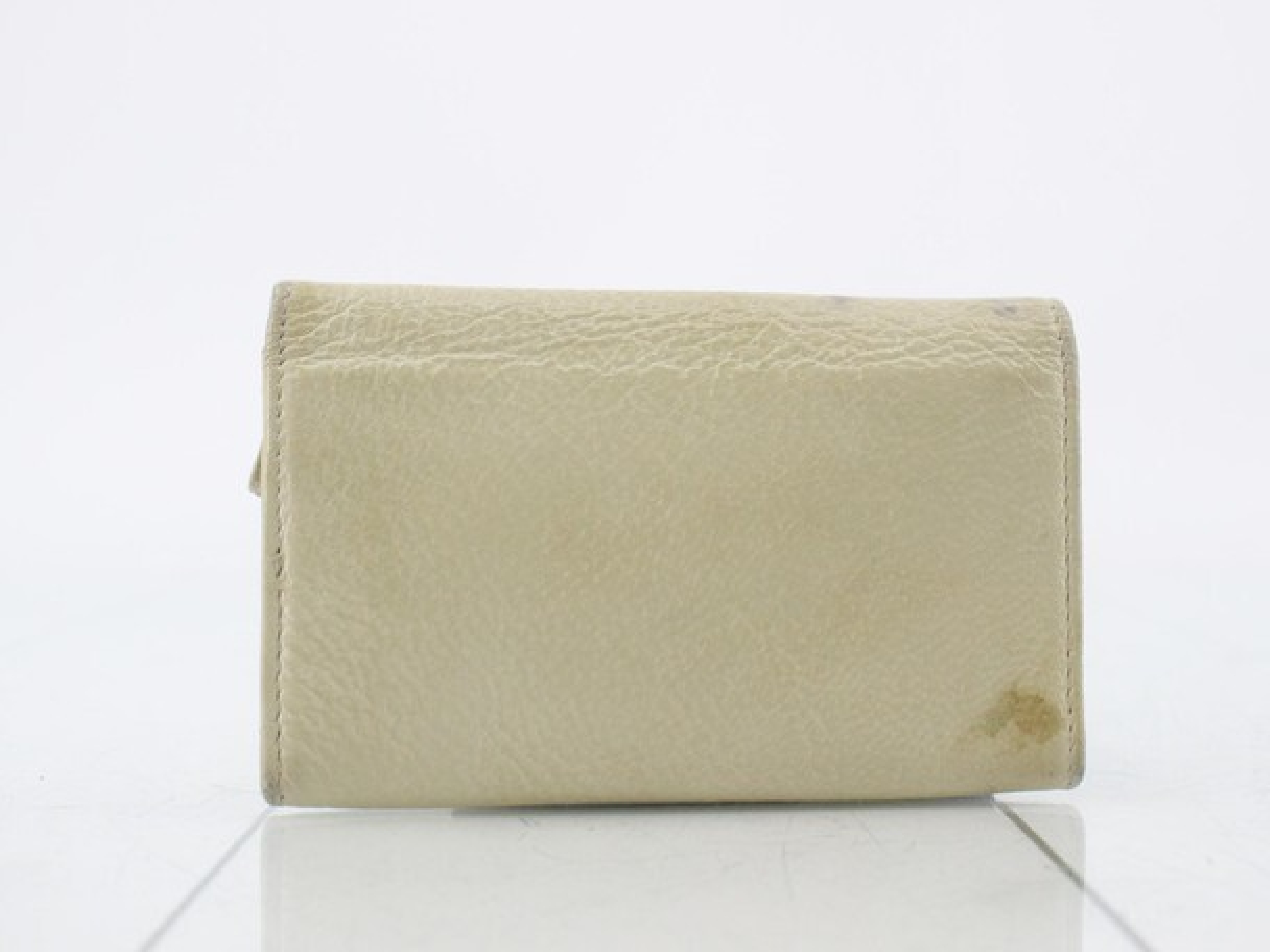 bag/coin case, ivory, silver hardware, wallet — view 2