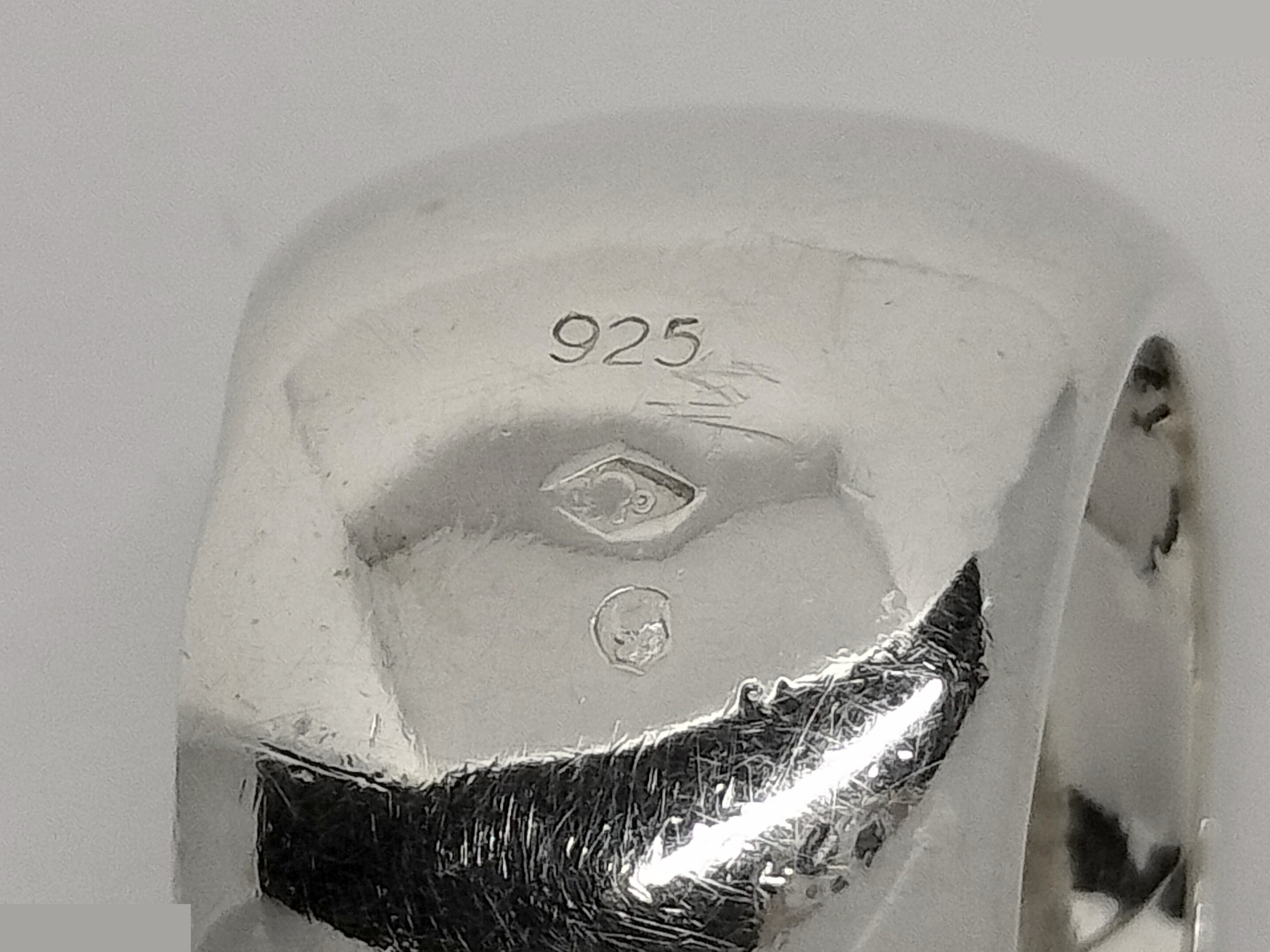 Logo 925 Silver Ring, Size #11, 16.8g — view 2