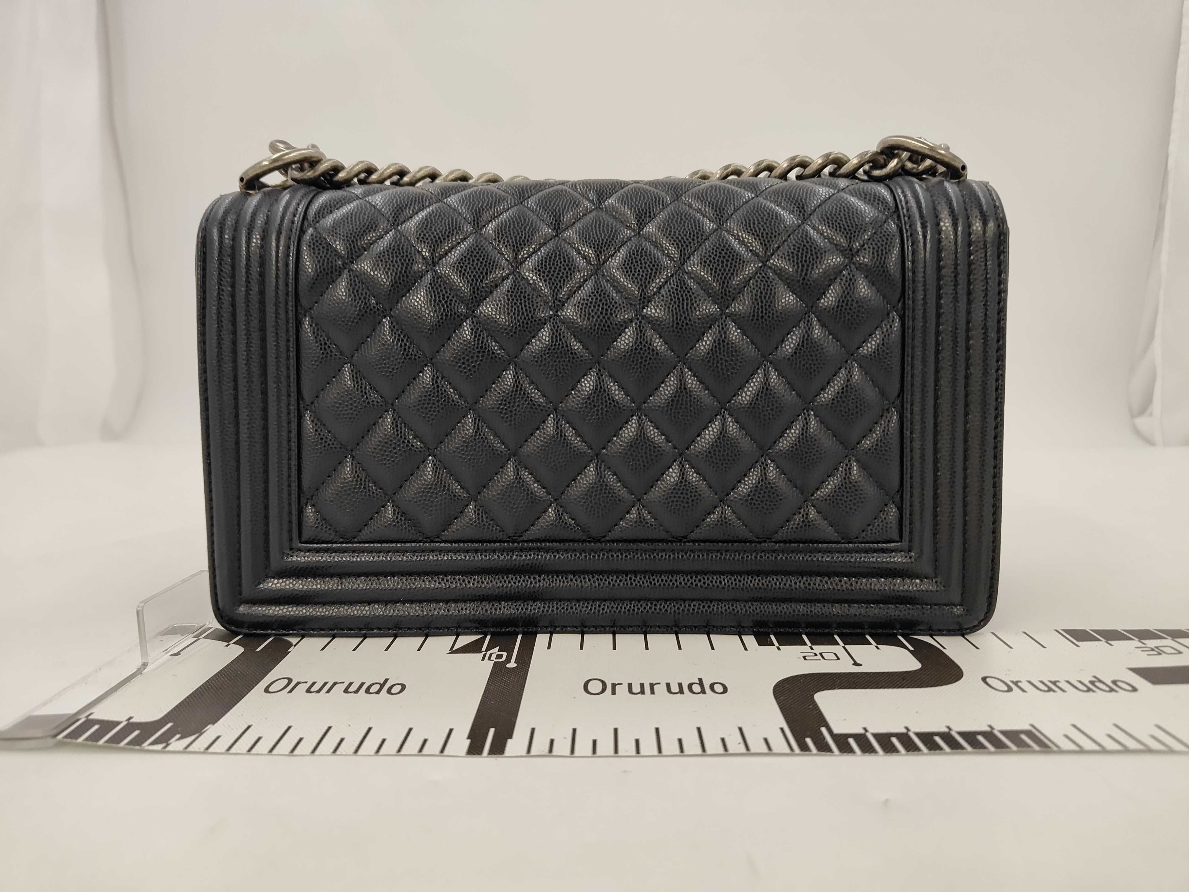 Boy Chanel Caviar Matelassé Shoulder Bag — view 2