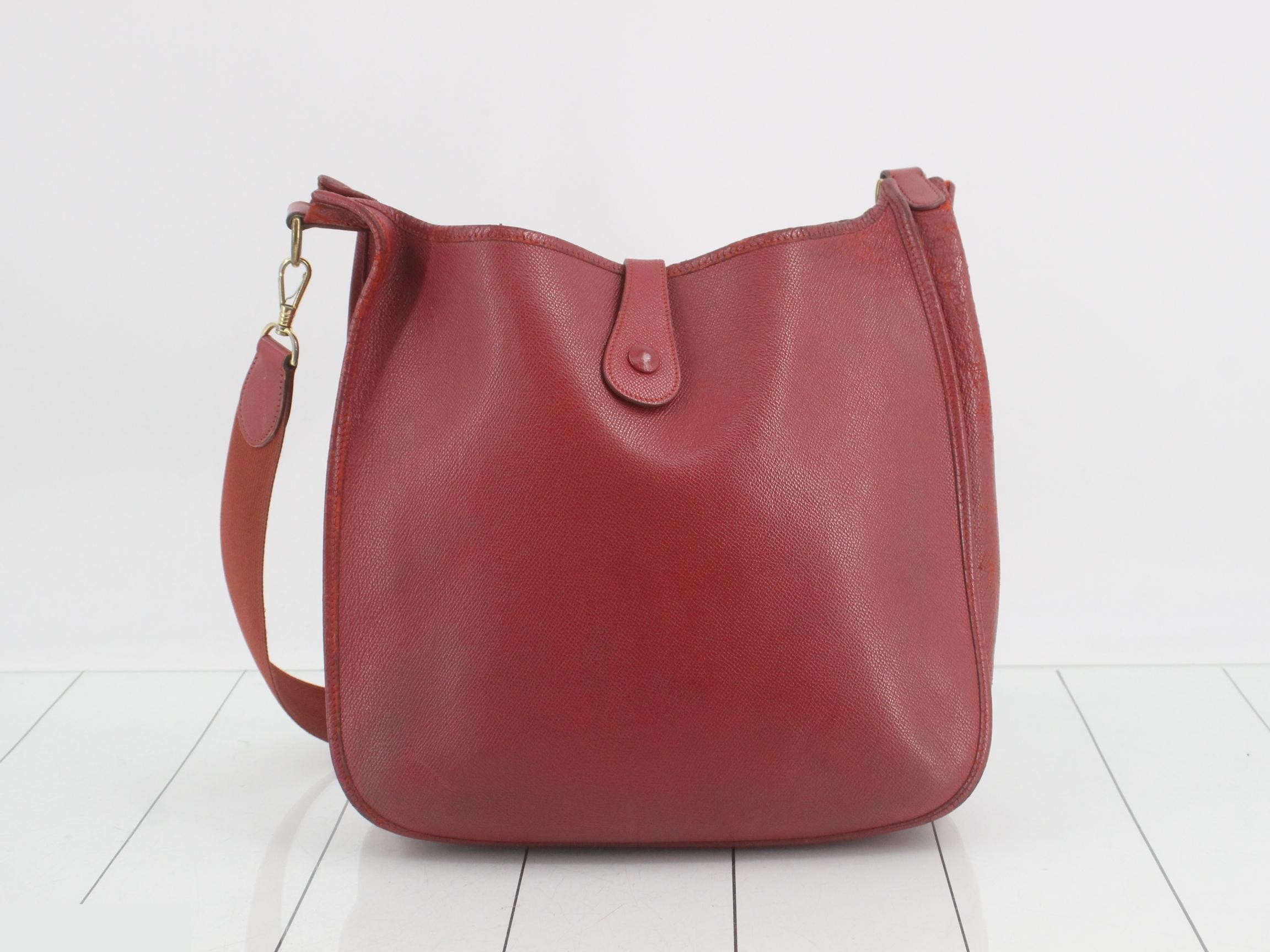 Evelyn Red, F stamp, gold hardware — view 2